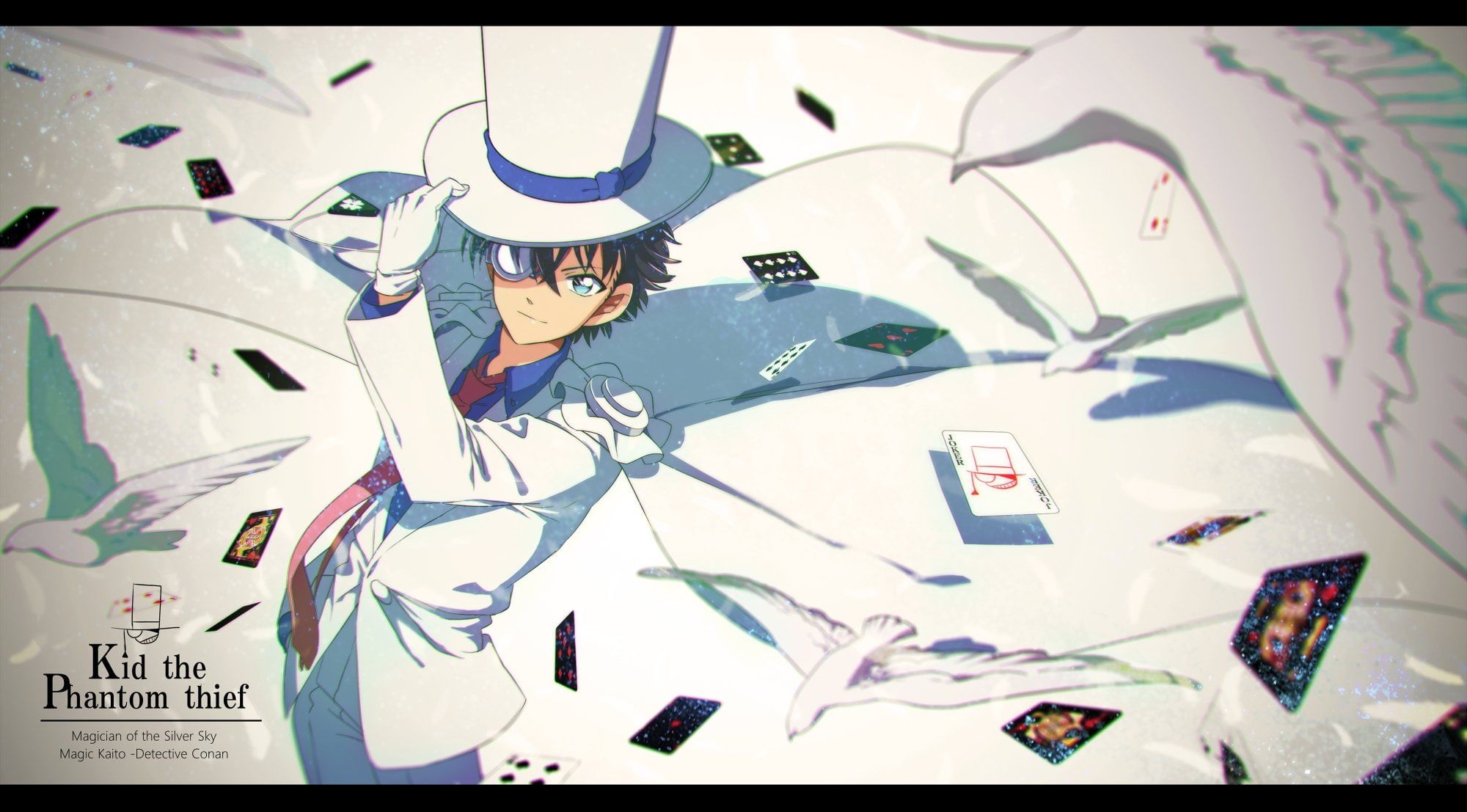background #card #kaito #kaitou #kid #kuroba #light P #wallpaper #hdwallpaper #desktop. Magic kaito, Kaito, Kaito kuroba