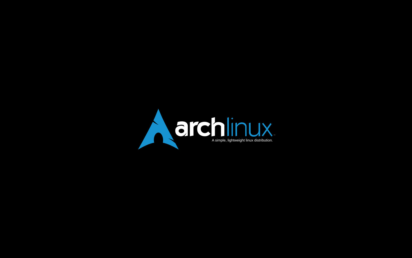 Black Arch Linux Wallpaper