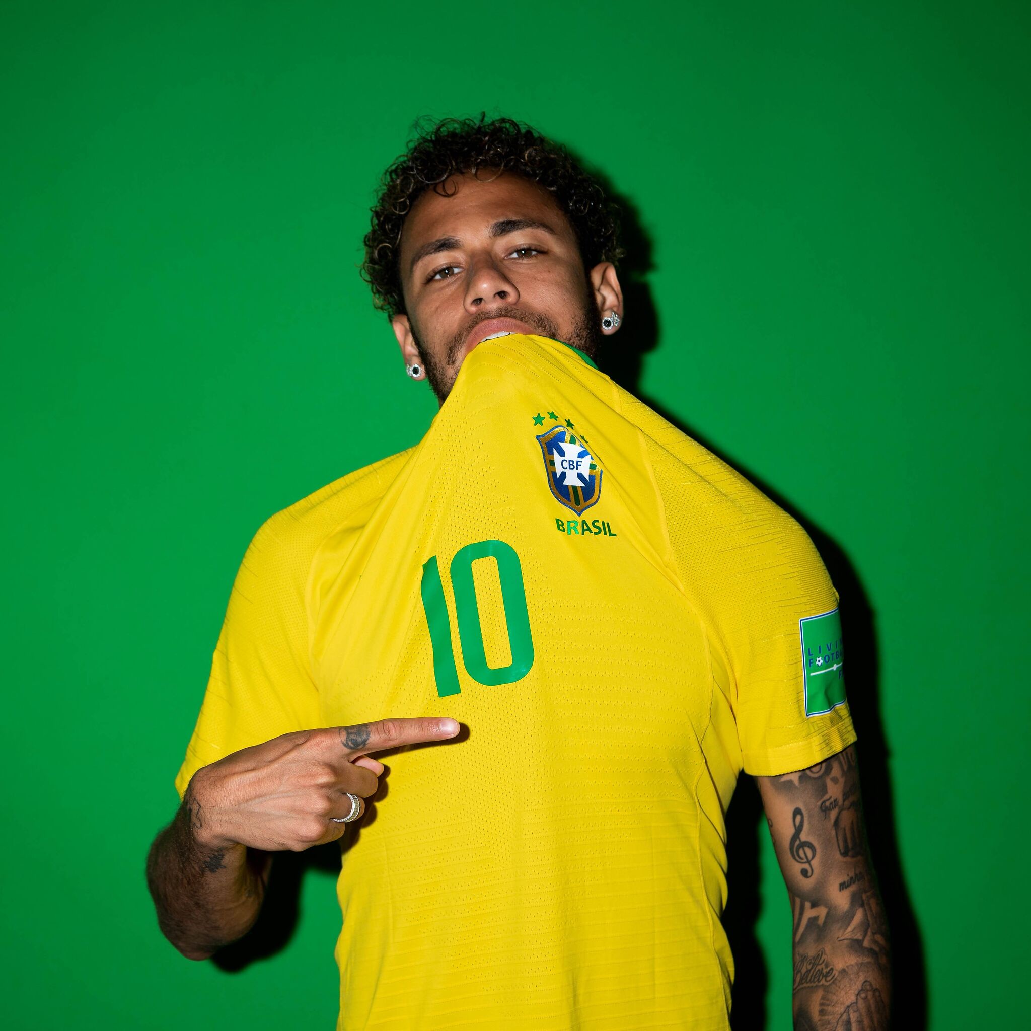Neymar Jr Brazil Portraits 2018 iPad Air HD 4k Wallpaper, Image, Background, Photo and Picture