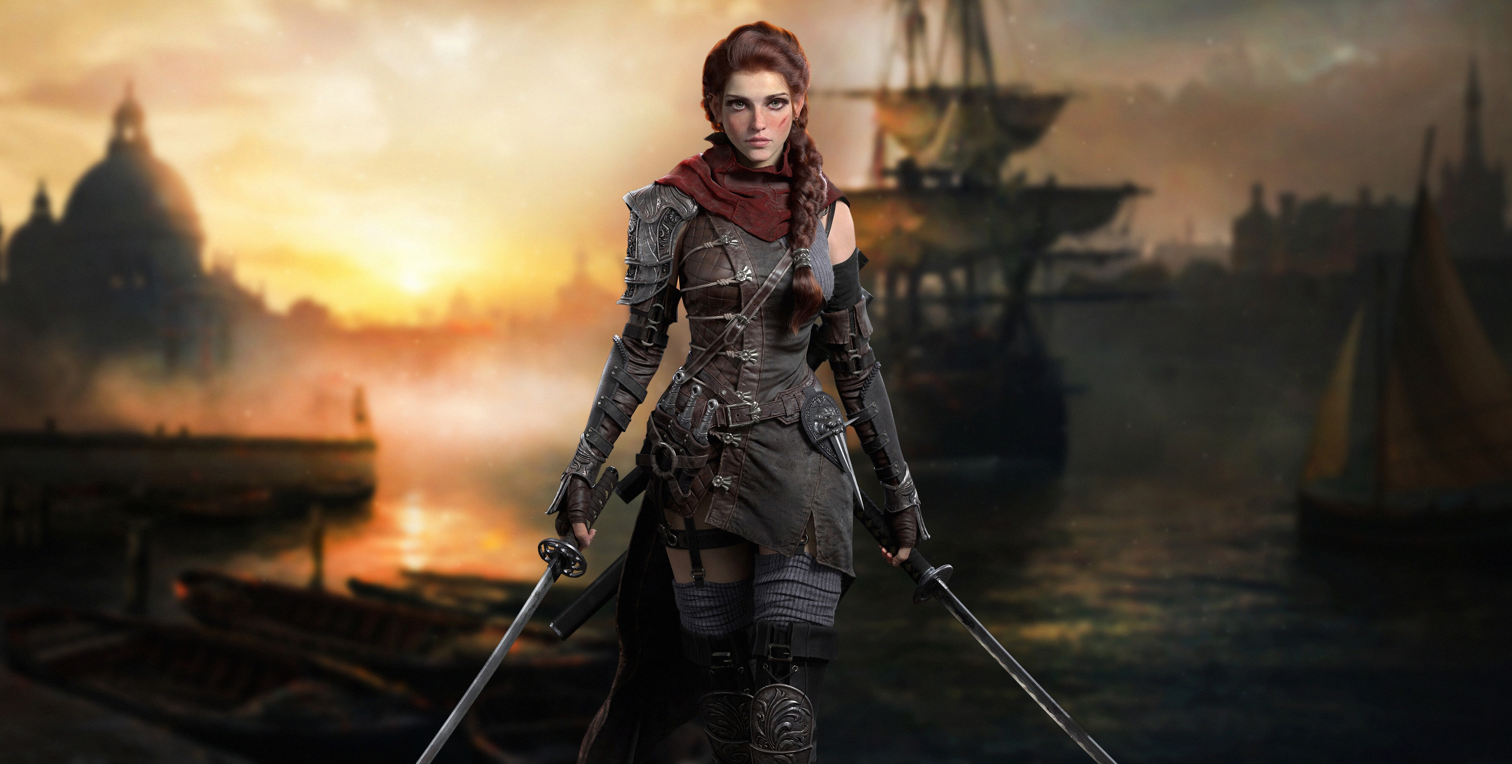 Pirate Girl 5k, HD Artist, 4k Wallpaper, Image, Background, Photo and Picture