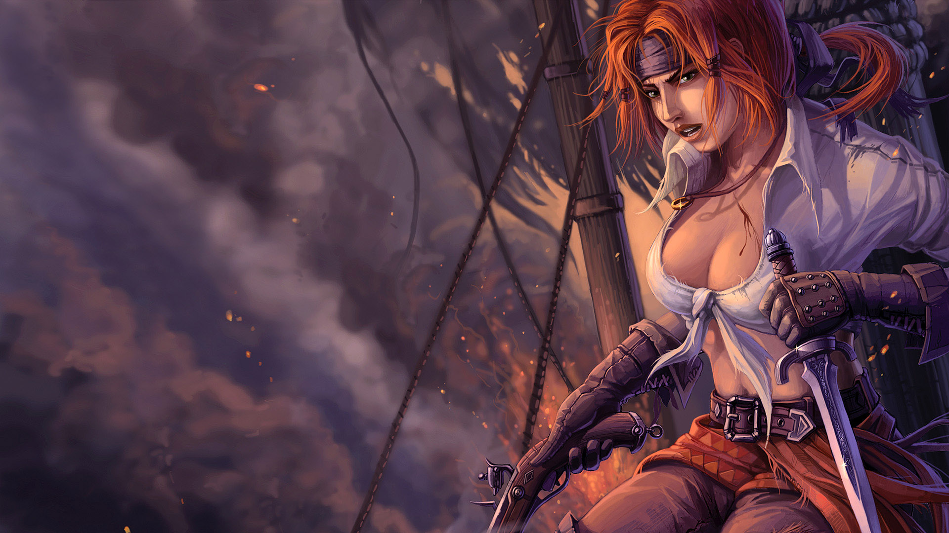 pirate girl wallpaper