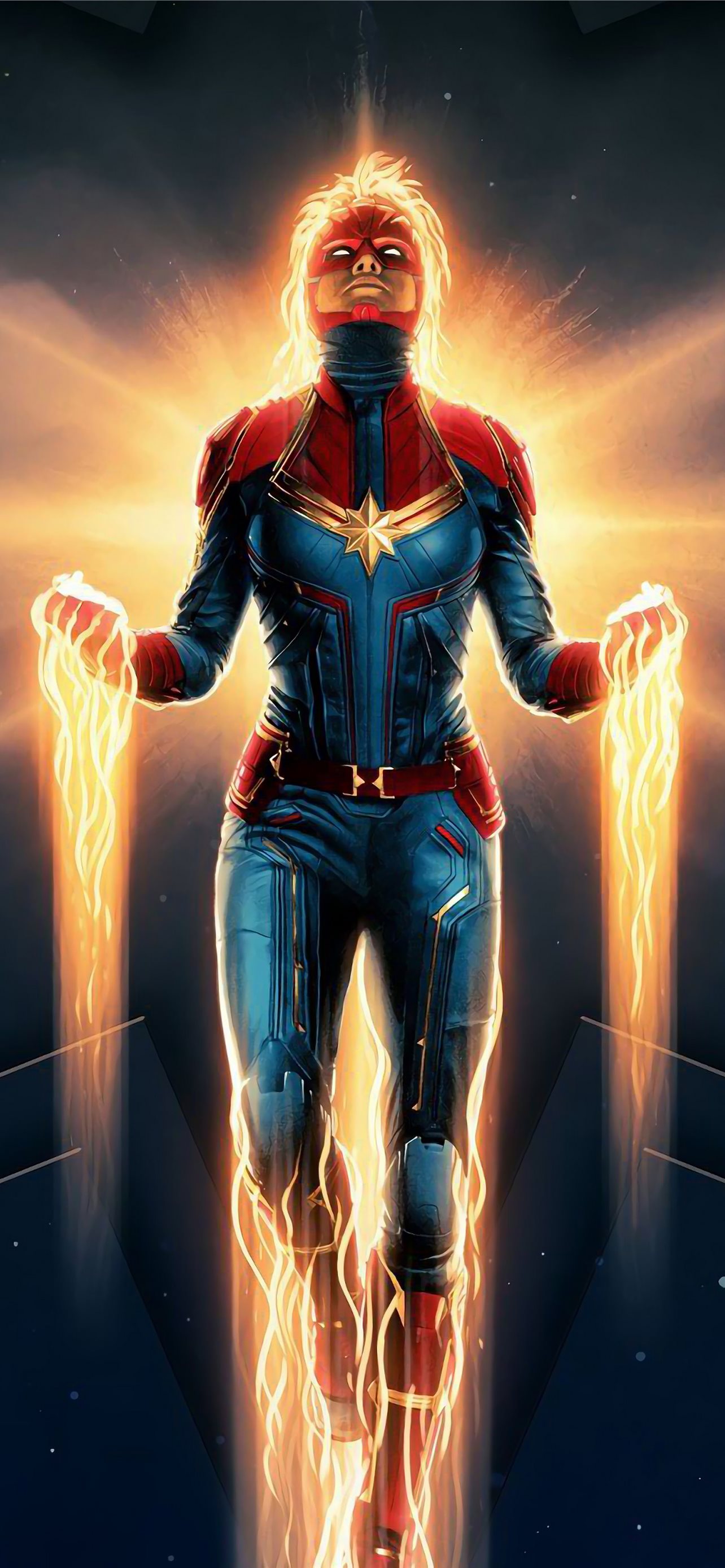 Captain Marvel Movie 4K iPhone Wallpaper Free Download