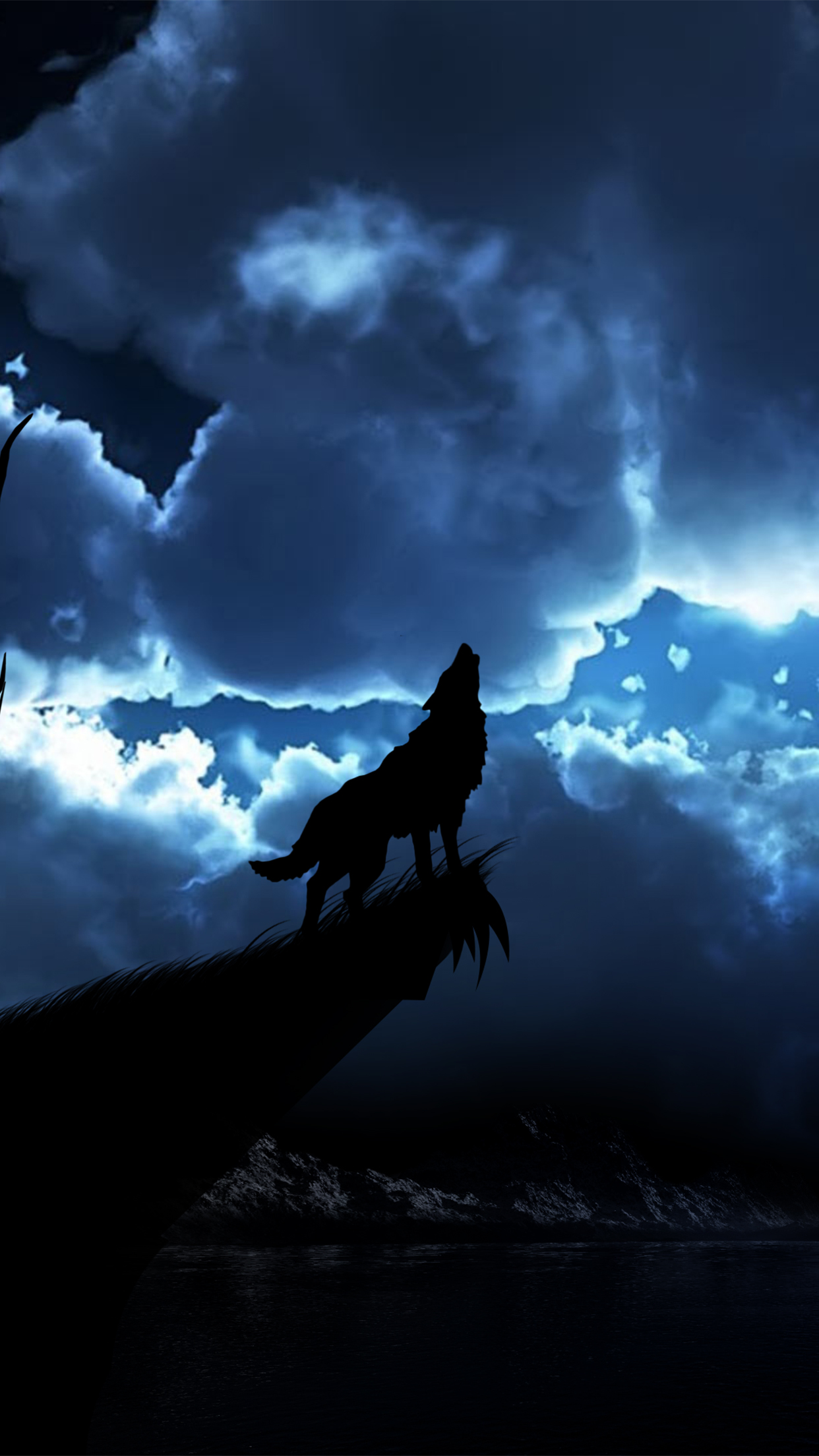 Wolf Night Wallpaper for iPhone Pro Max, X, 6