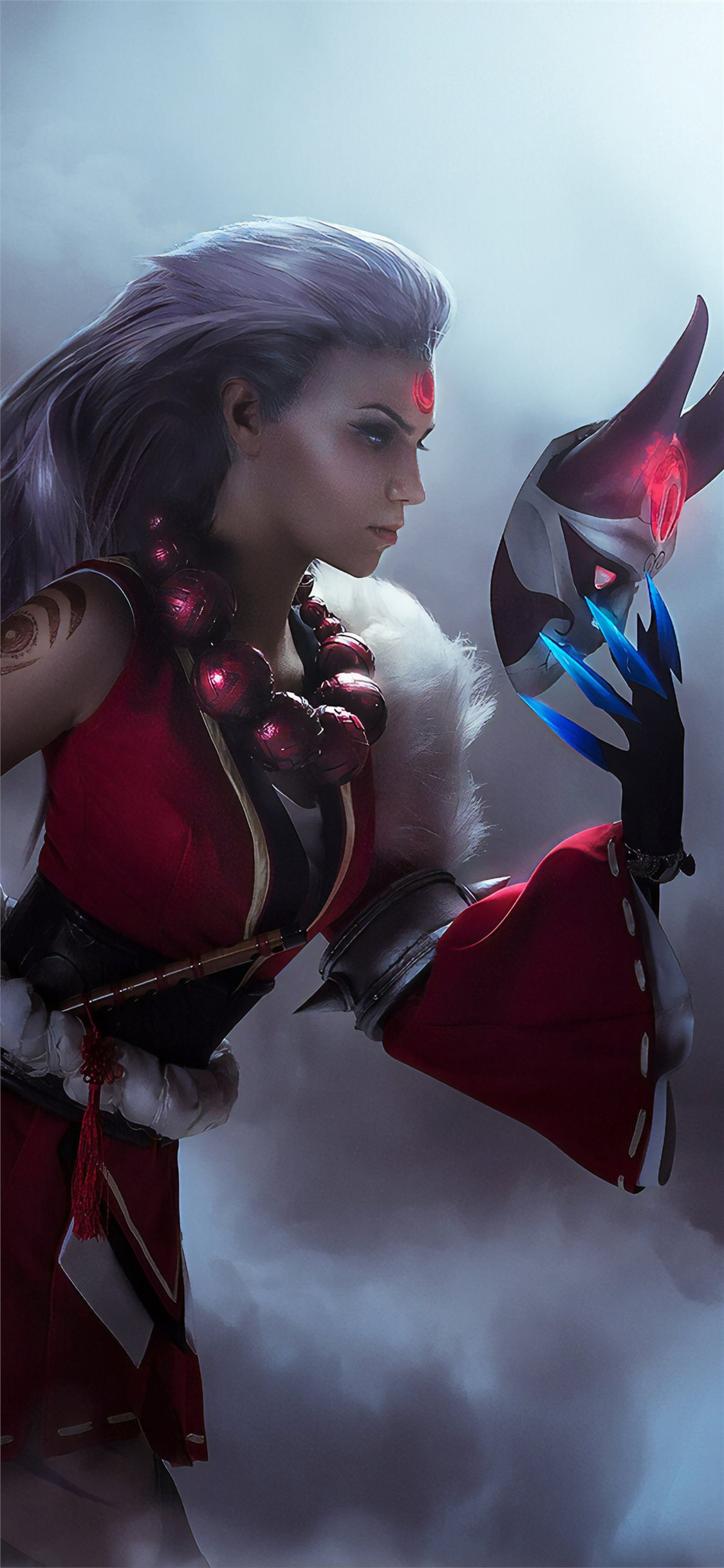 league of legends diana cosplay 4k iPhone X Wallpaper Free Download