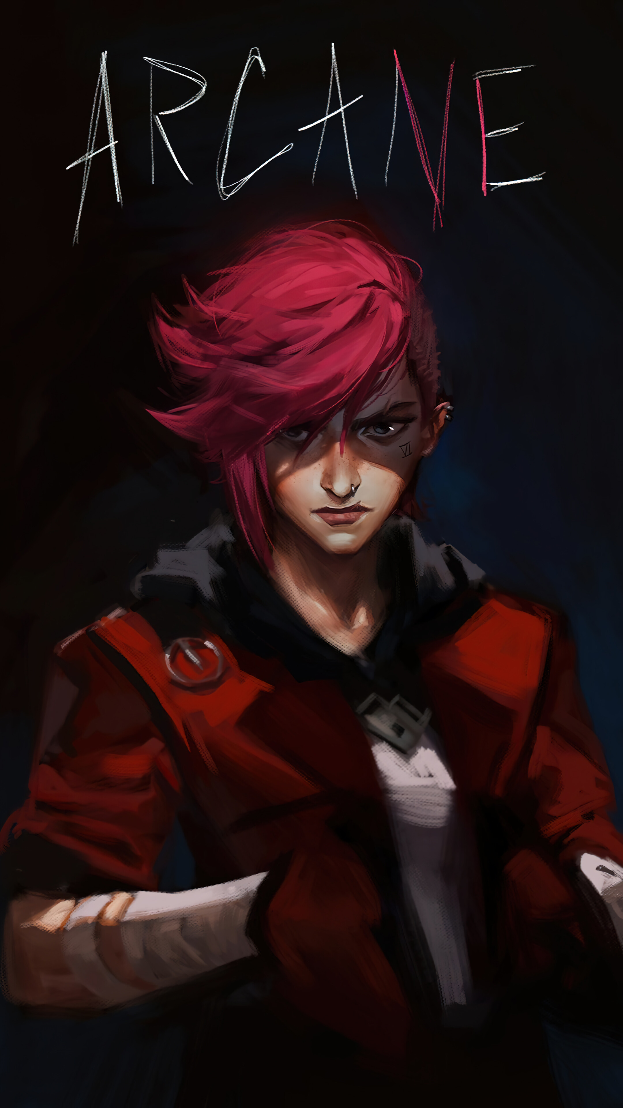 Arcane Vi Netflix LoL Art Phone iPhone 4K Wallpaper free Download