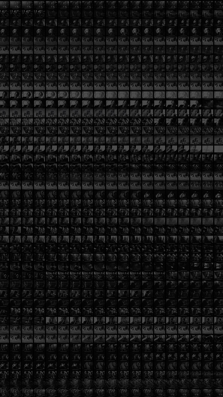 iPhone X wallpaper. cinema screen square pattern dark bw black