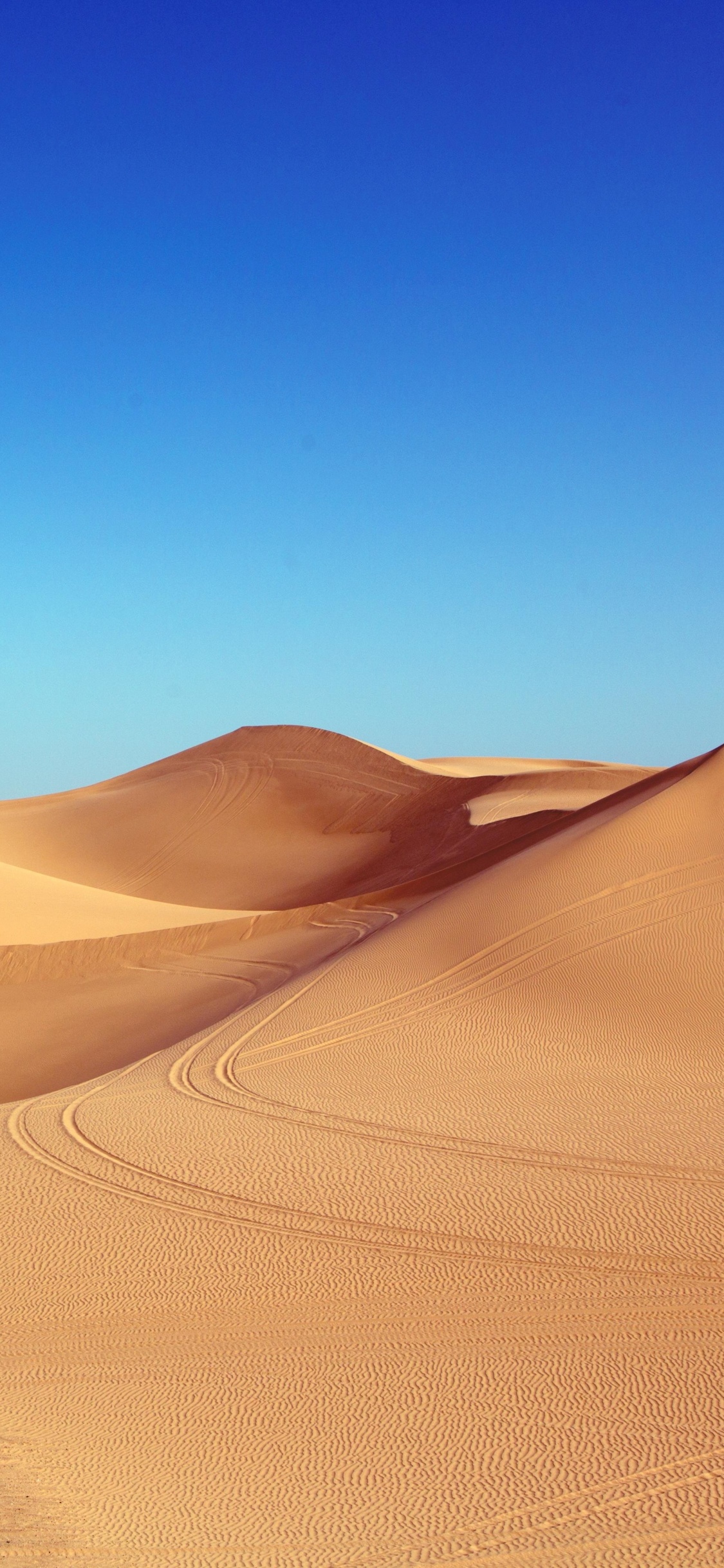 Desert Wallpaper 4K, Sand Dunes, Clear sky, Blue Sky, 5K, Nature