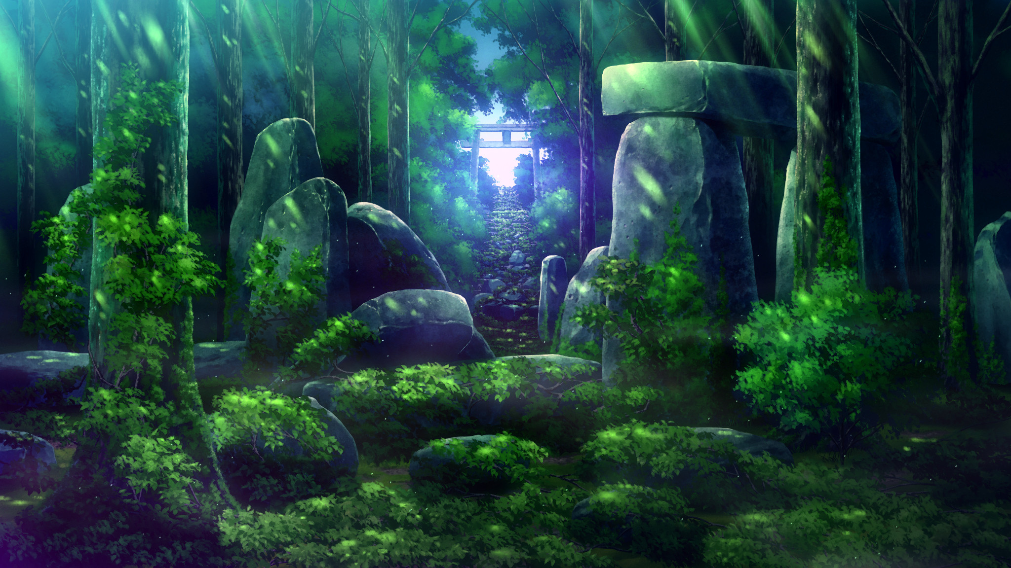 Anime Forest Background Cool Anime Forest HD wallpaper  Pxfuel