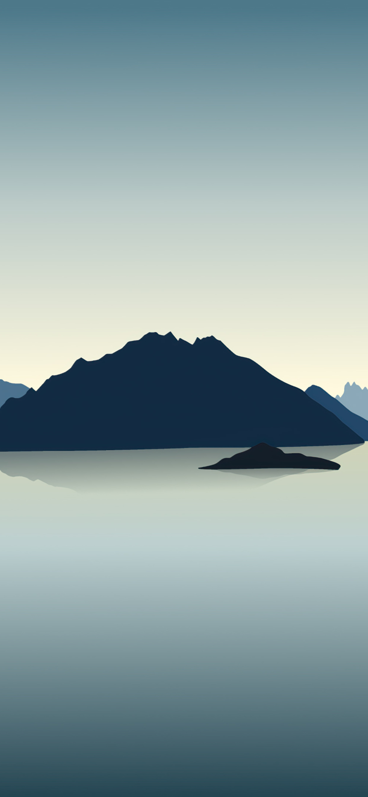 Vector Landscape Reflection Mountains 4k iPhone XS MAX HD 4k Wallpaper, Image, Background, Photo and Picture
