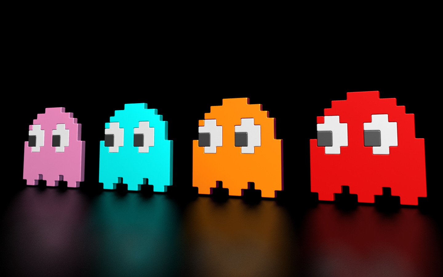 Pac Man Widescreen Wallpaper Resolution 80's Background