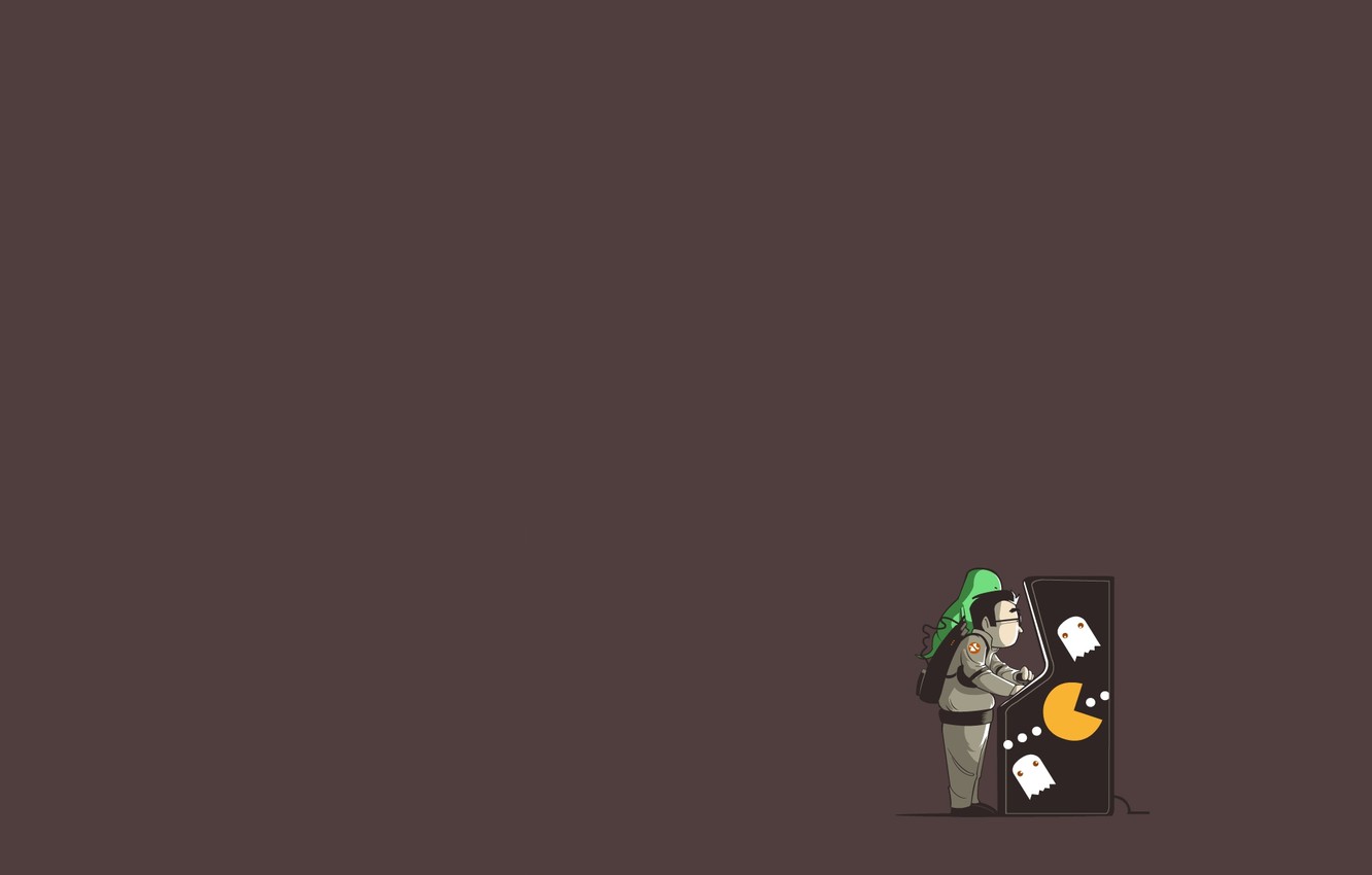 Wallpaper Pac Man, Ghostbuster, Slot Machine Image For Desktop, Section минимализм