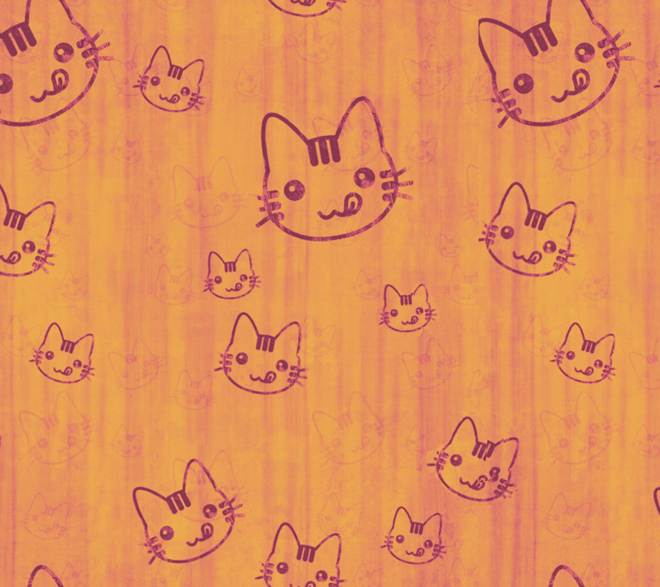 Cute Cartoon Cat Wallpaper