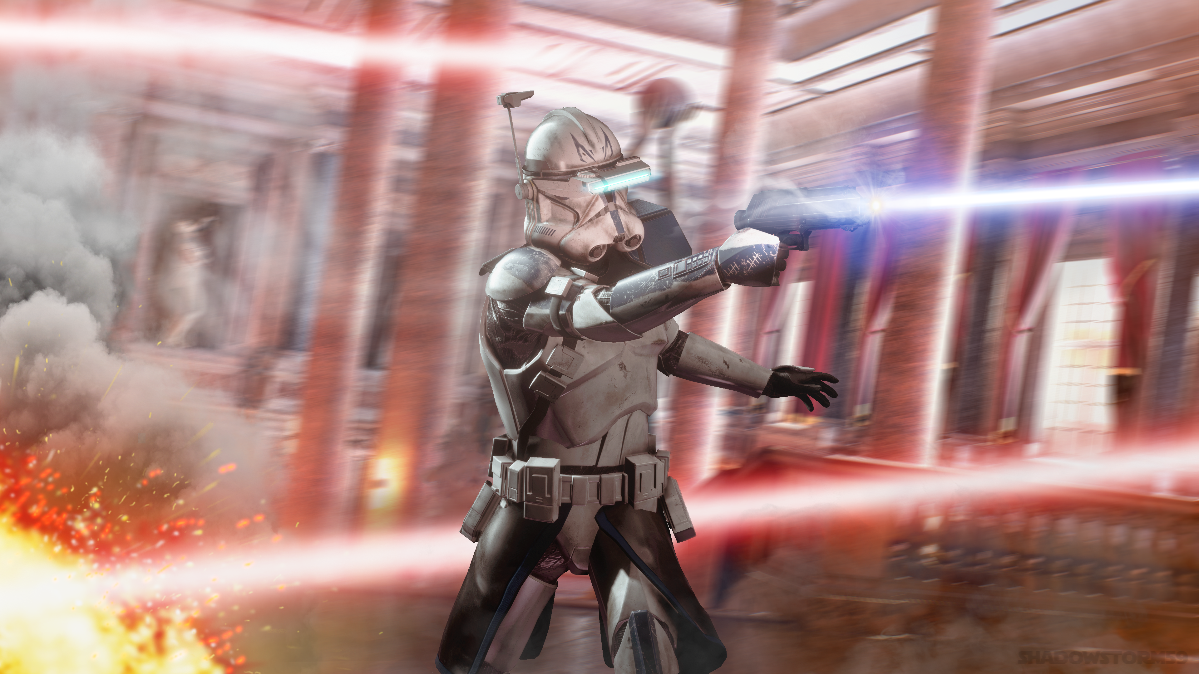 The war left its scars on all of us.” Captain Rex 4k wallpaper