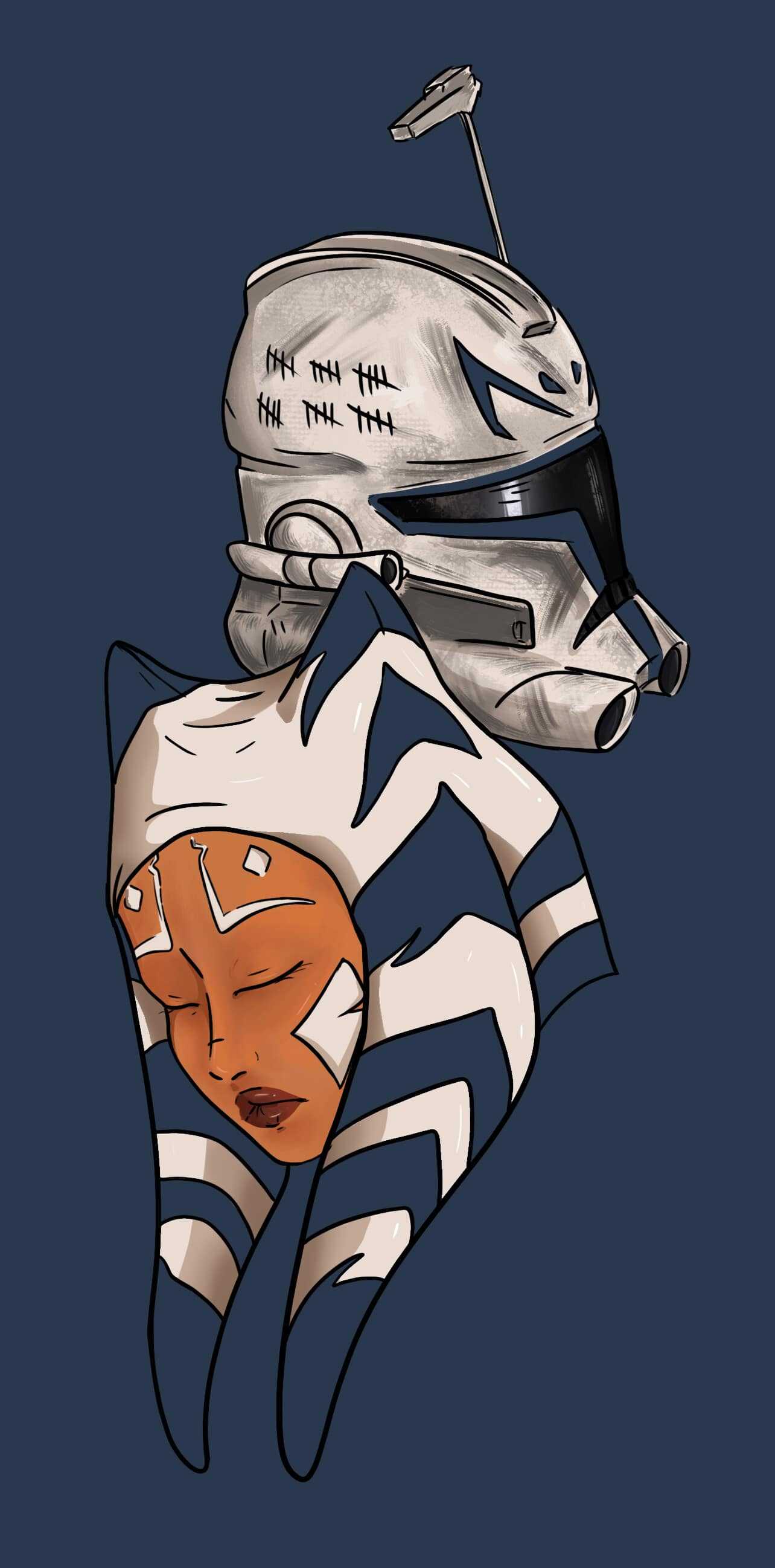Ahsoka and Captain Rex Wallpaper Free HD Wallpaper