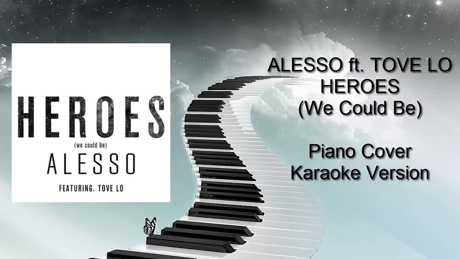 ALESSO ft. TOVE LO ( We Could Be ) Piano Instrumental Karaoke Cover