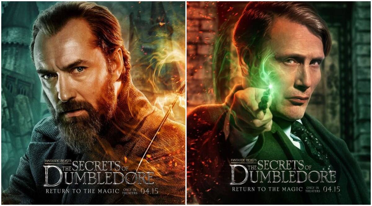 Fantastic Beasts The Secrets of Dumbledore new character posters: It's Dumbledore's first army vs Grindelwald's clique. Entertainment News, The Indian Express