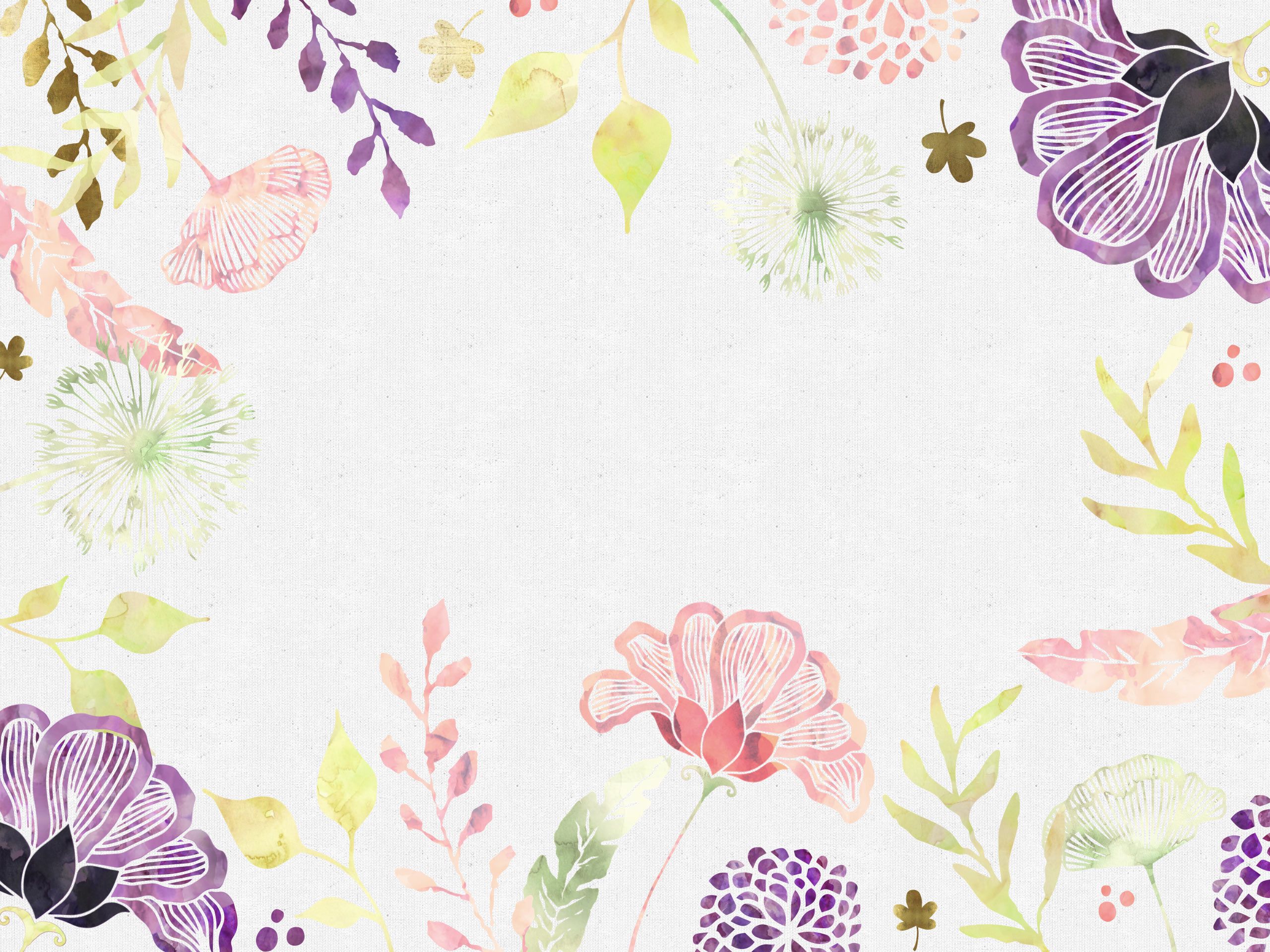 Free Floral Desktop Wallpaper Choose Happiness. Floral wallpaper, iPad wallpaper watercolor, Floral wallpaper desktop
