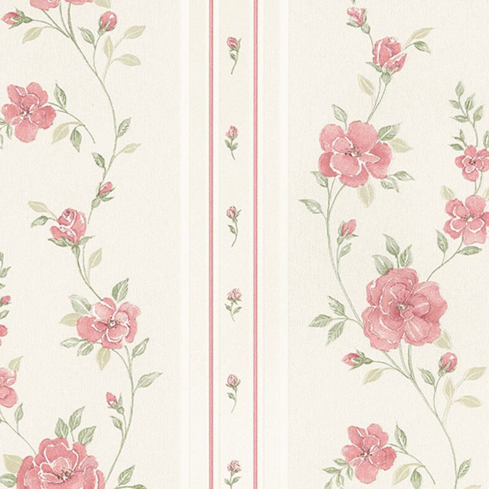 Manhattan Comfort Doral Register Rose Stripe Wallpaper