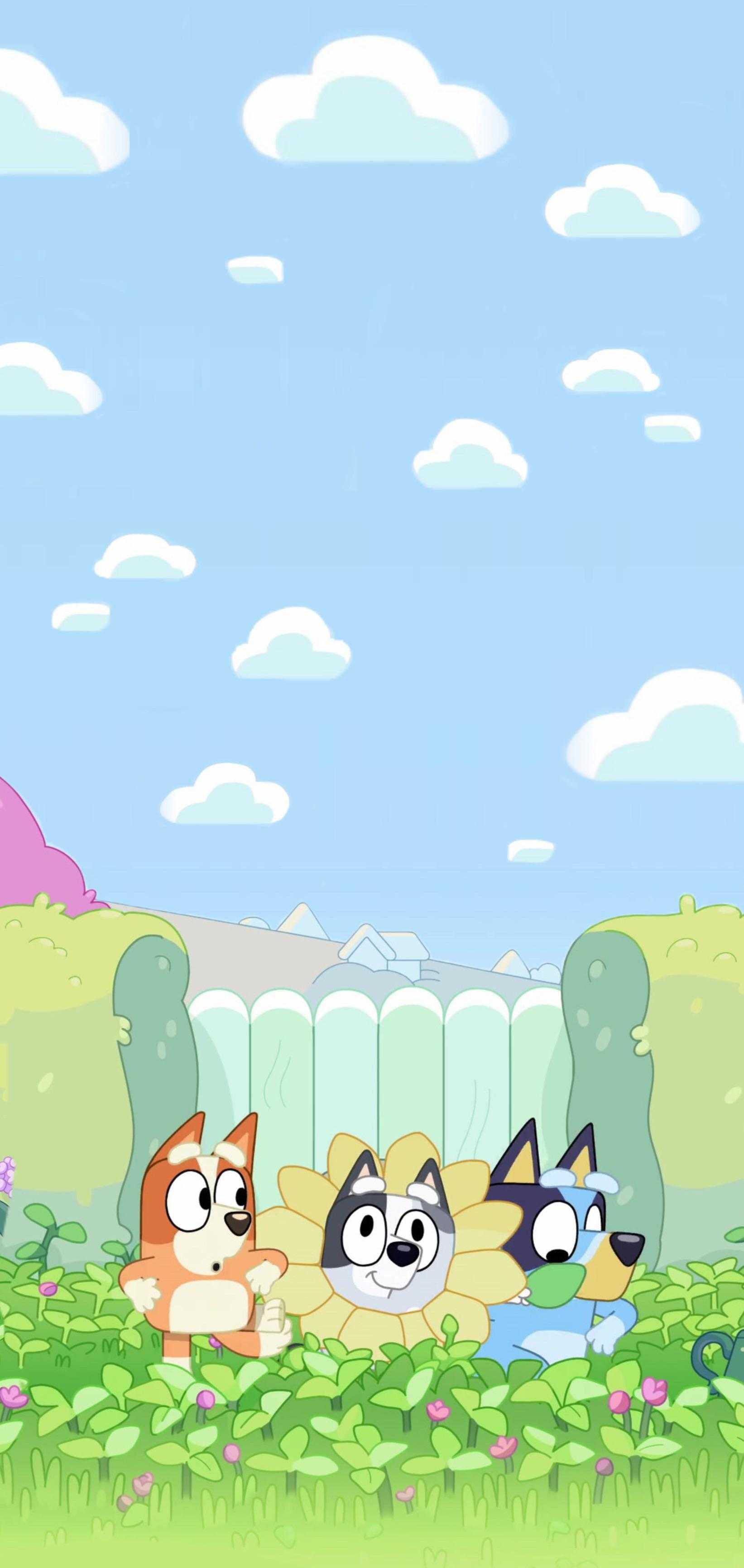 A phone wallpaper I put together from the episode Camping  rbluey