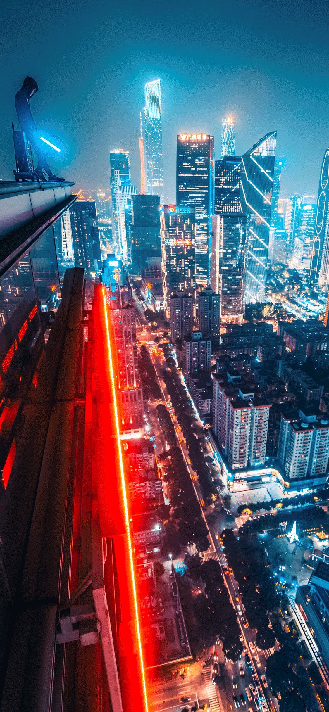 City night Wallpaper for iPhone 11, Pro Max, X, 8, 7, 6