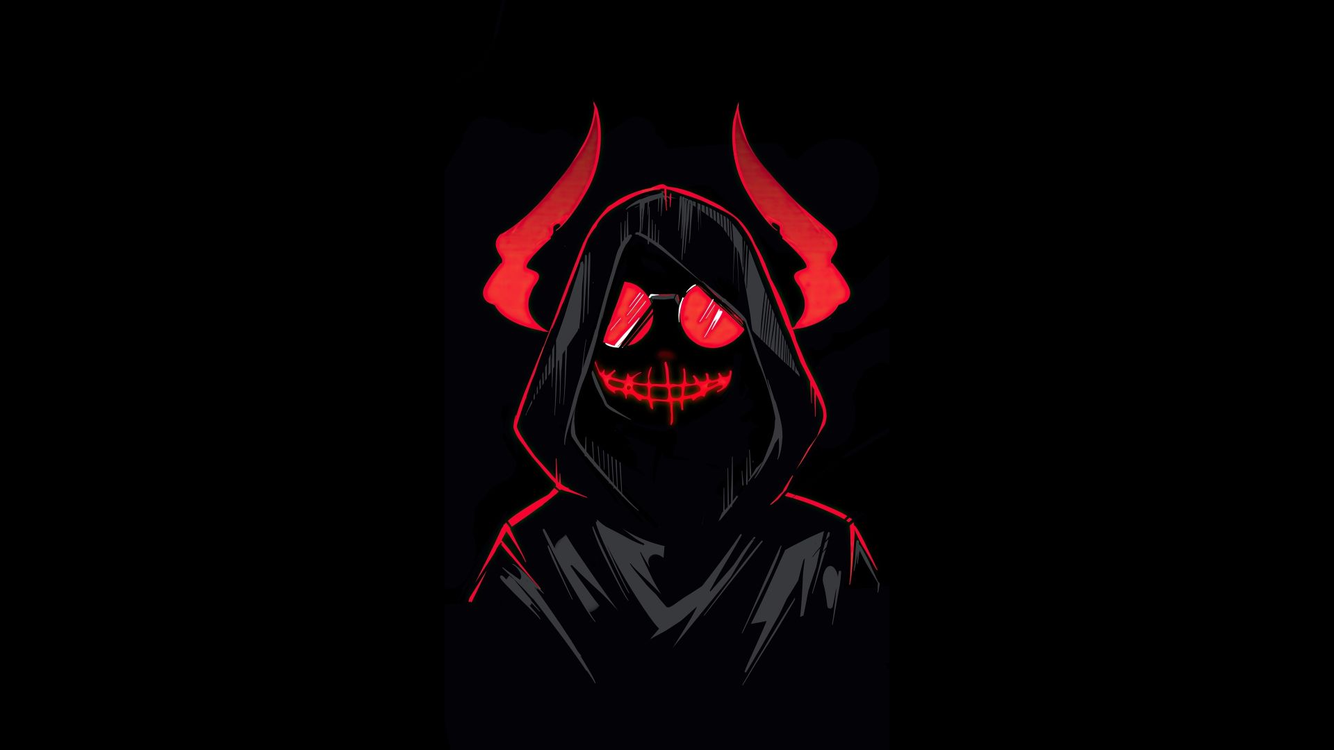 Devil boy, dark & minimal art wallpaper, HD image, picture, background, bcaa6c