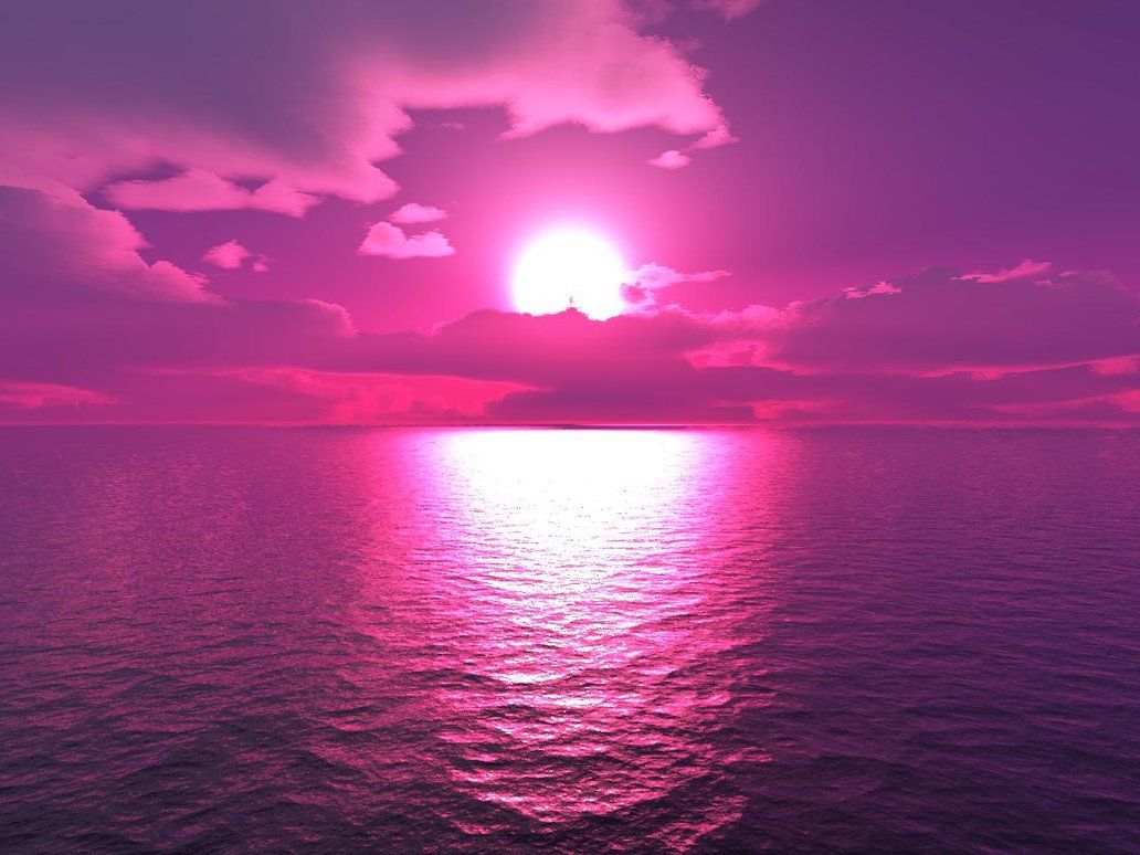 Pink Sunset Wallpaper Free Pink Sunset Background