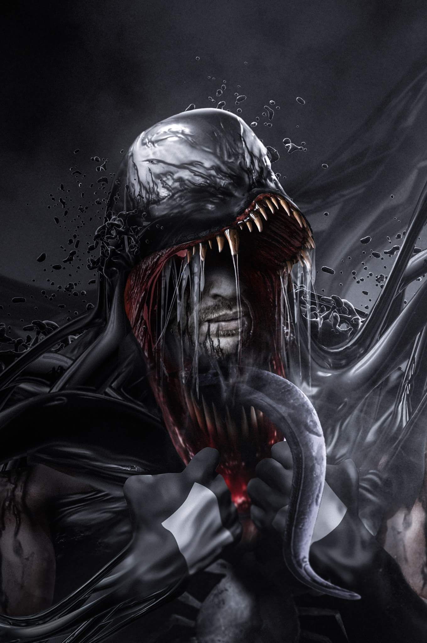Tom Hardy VENOM Transformation Artwork 2 #movie #marvel #spiderman. Venom comics, Marvel comics art, Marvel venom