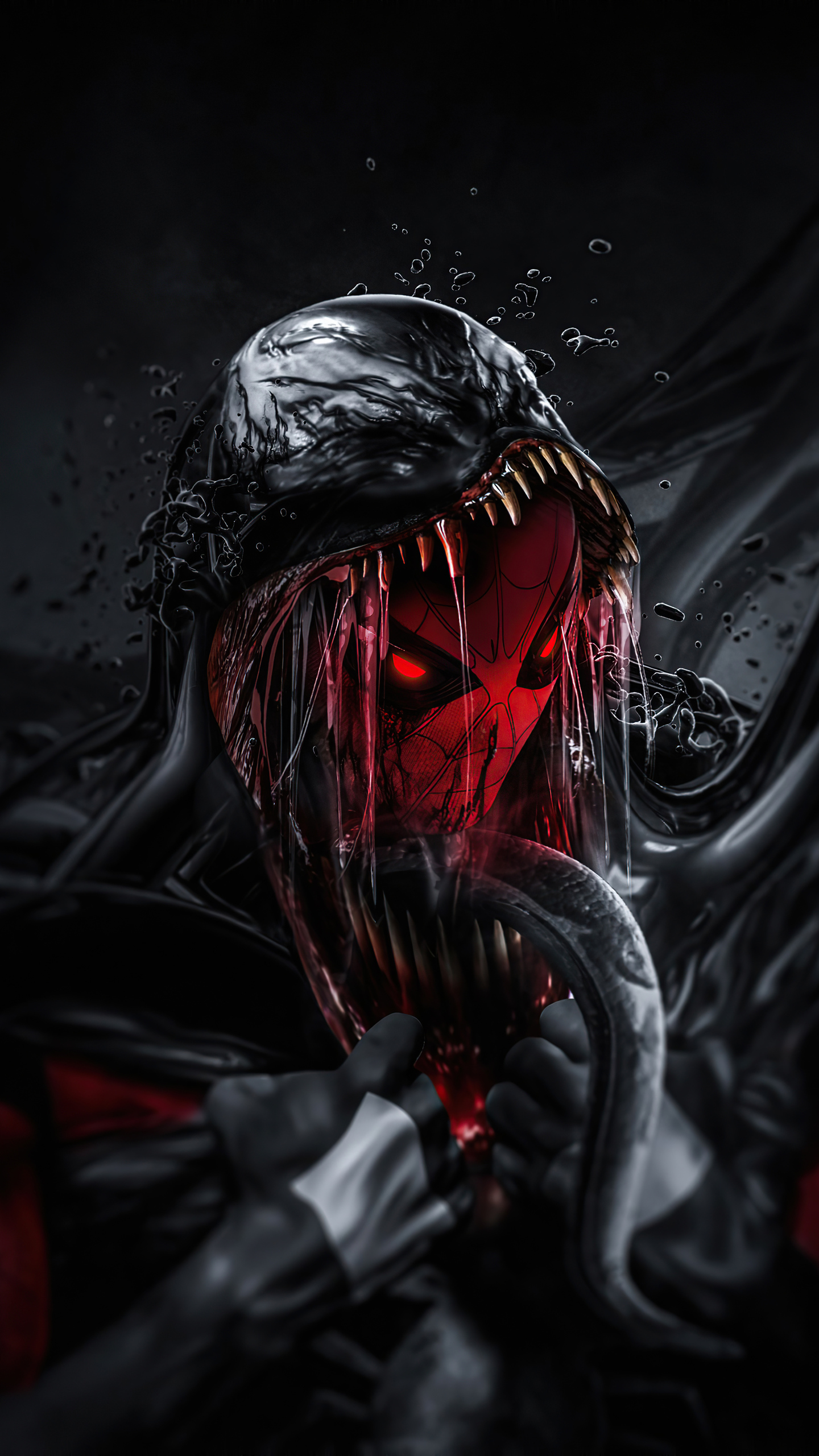 Spiderman Turning Into Venom Samsung Galaxy S6, S7 , Google Pixel XL , Nexus 6, 6P , LG G5 HD 4k Wallpaper, Image, Background, Photo and Picture