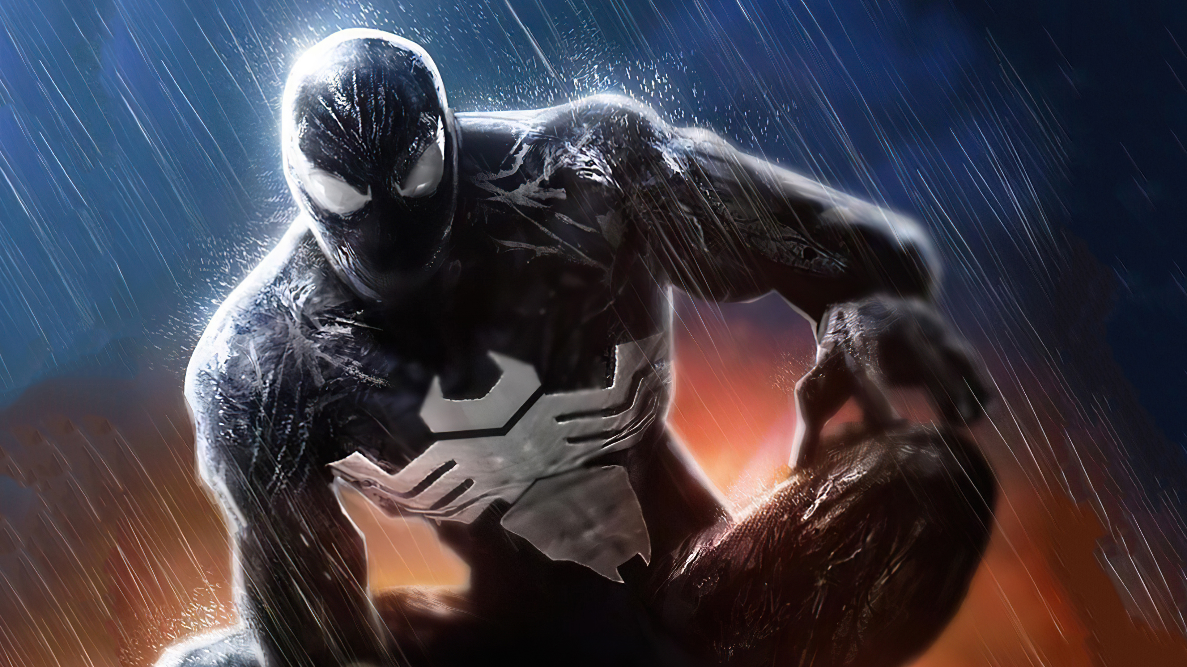 Venom In Rain 4k 1024x768 Resolution HD 4k Wallpaper, Image, Background, Photo and Picture