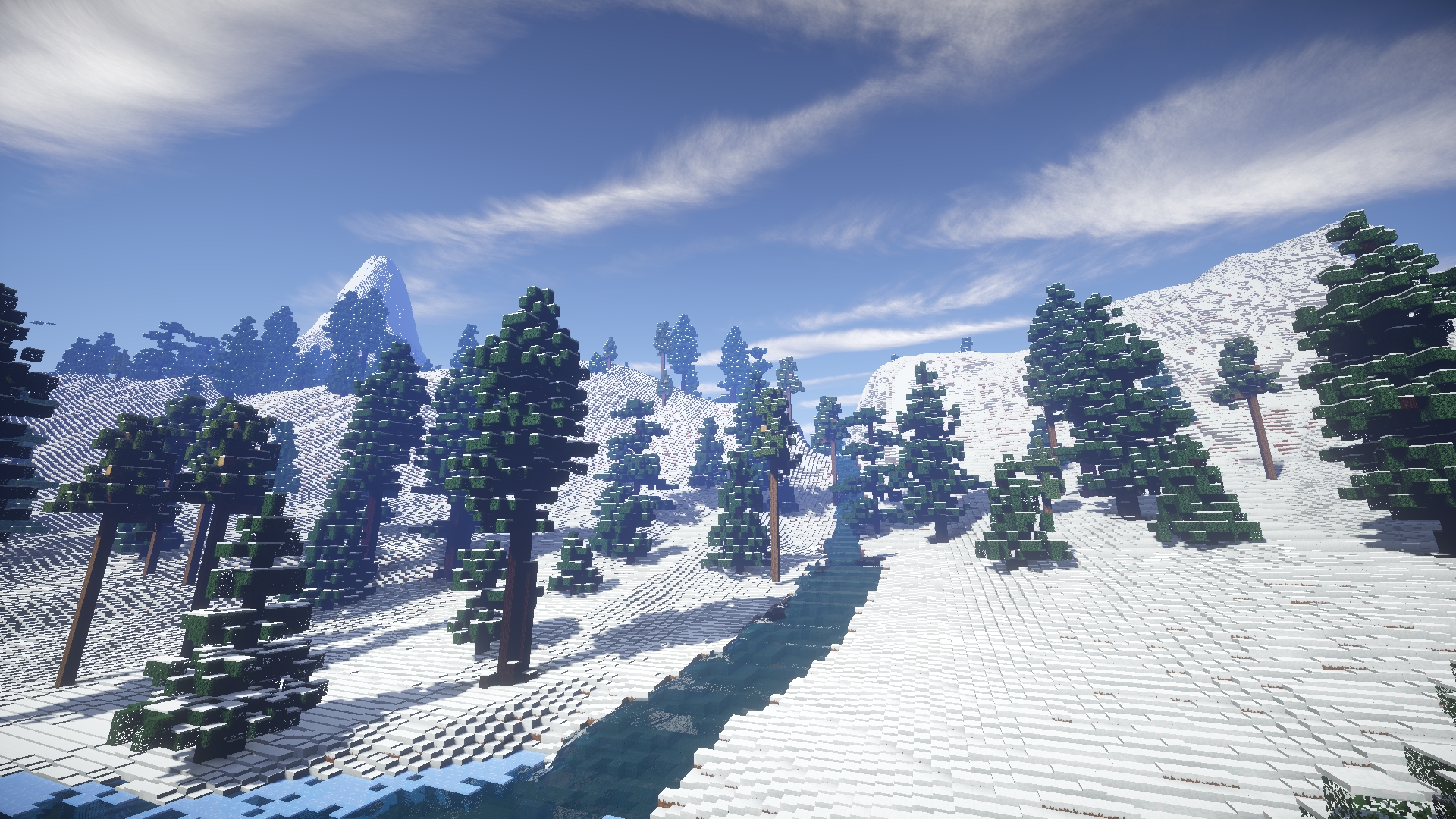 Minecraft Winter Forest Wallpapers - Wallpaper Cave