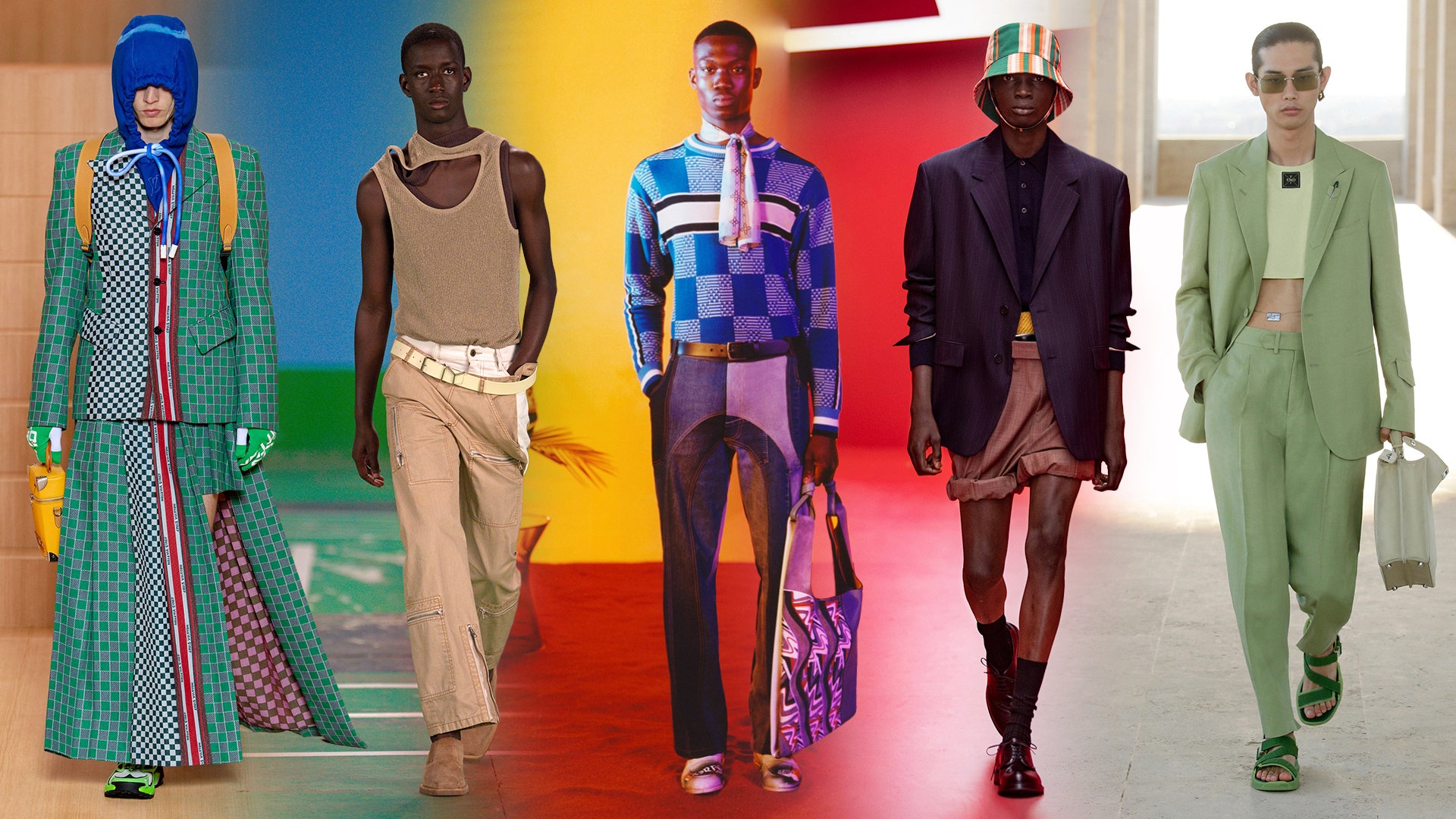 See the Biggest Trends from the Men's Spring 2022 Shows: Hedonism, Short Suits, and Camp Shirts Rule