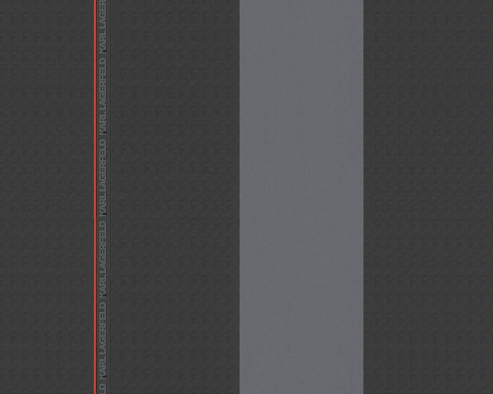Karl Lagerfeld Wallpaper «Stripes, Black, Grey, Red» 378481