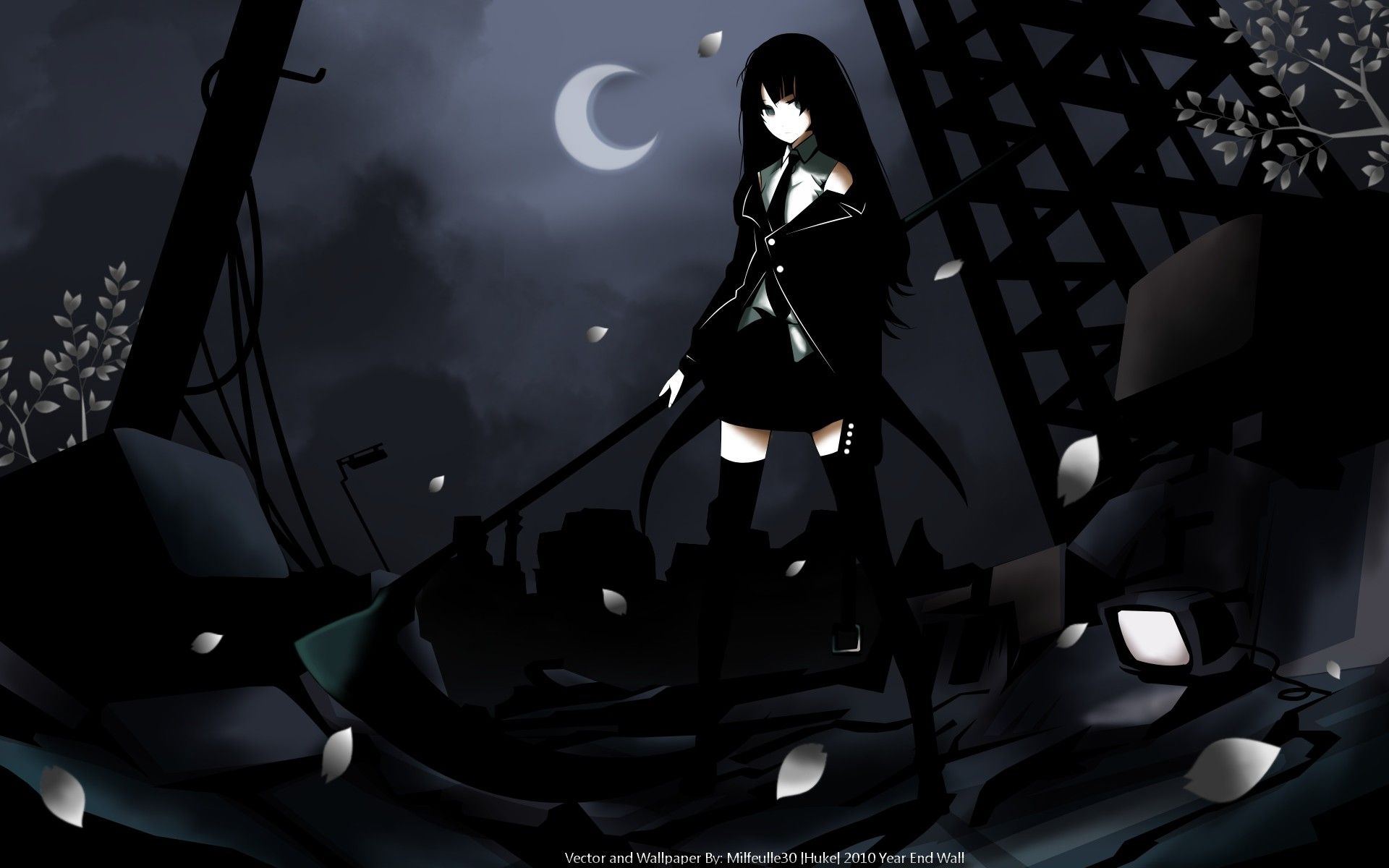 Dark Anime Female Wallpapers - Wallpaper Cave