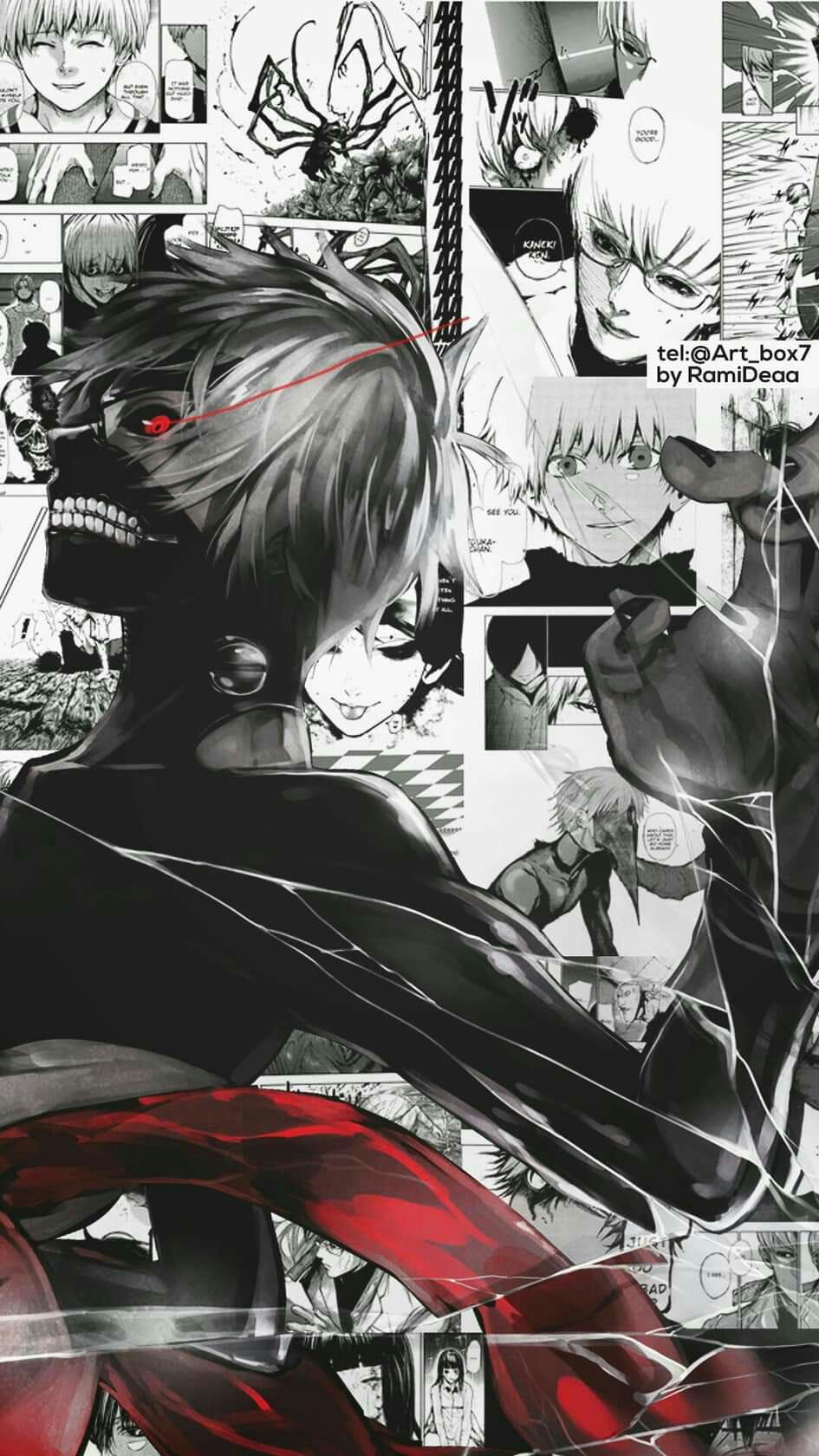 Wallpaper] I made a Kaneki wallpaper from a Manga Panel : r/TokyoGhoul