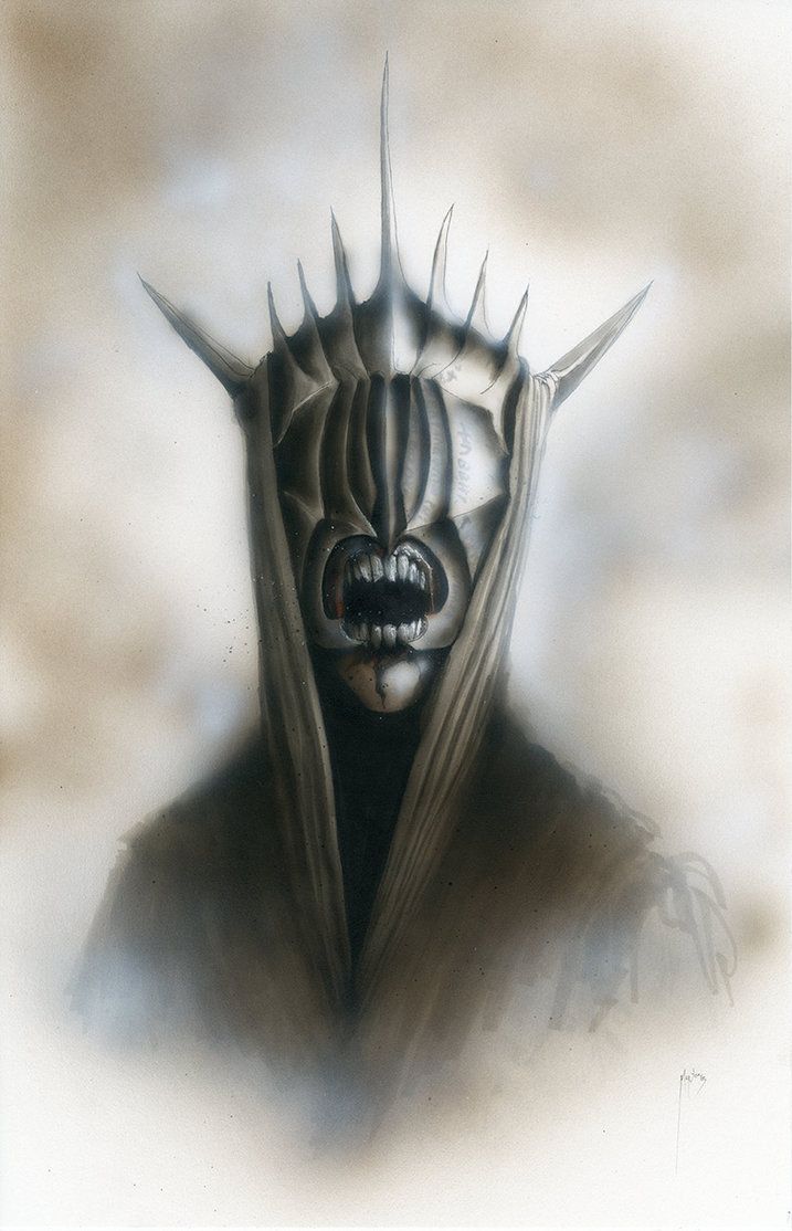 Mouth Of Sauron. Lotr Art, Demon Drawings, Middle Earth Art