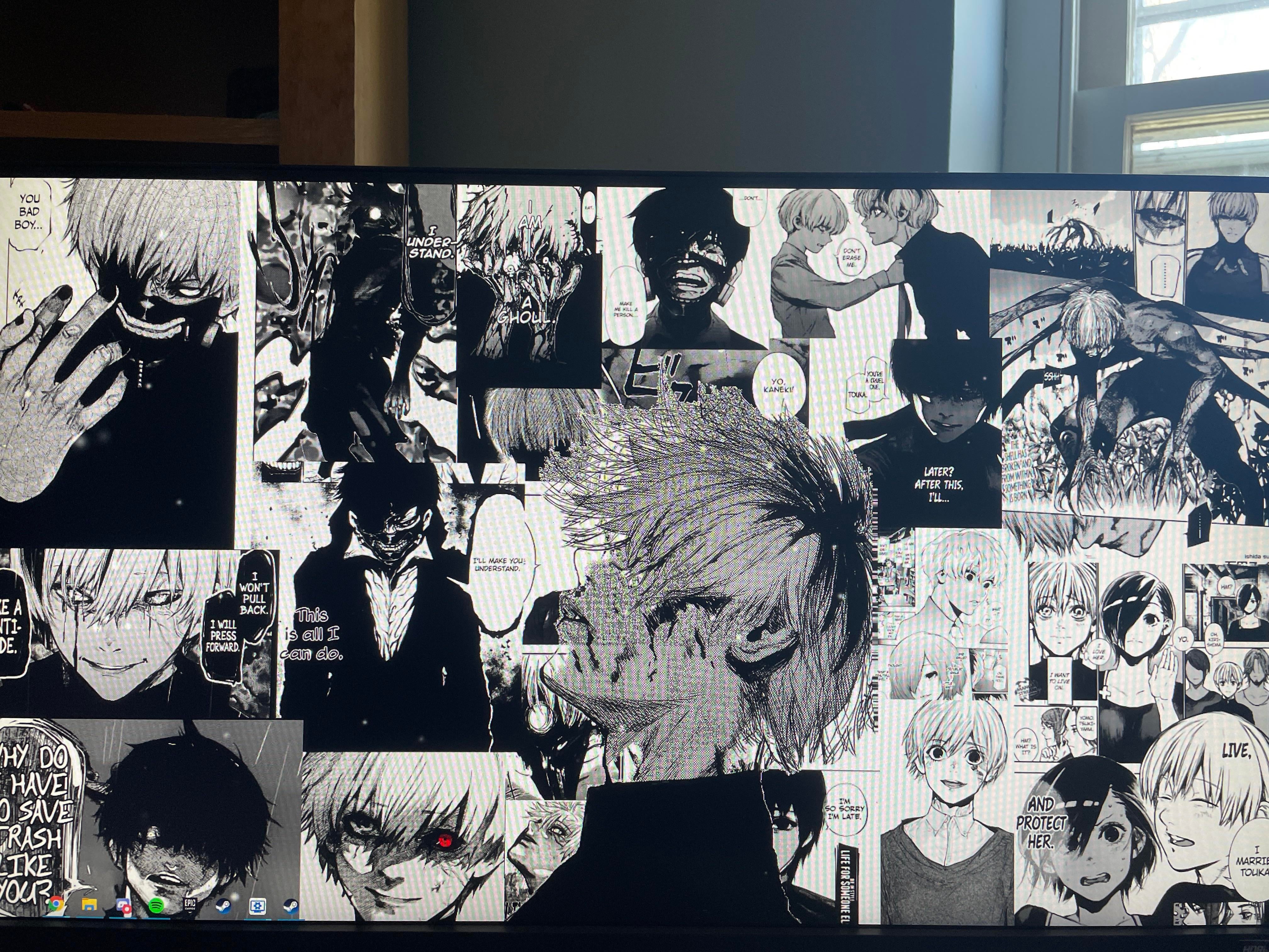Kaneki Manga Panels PC Wallpaper