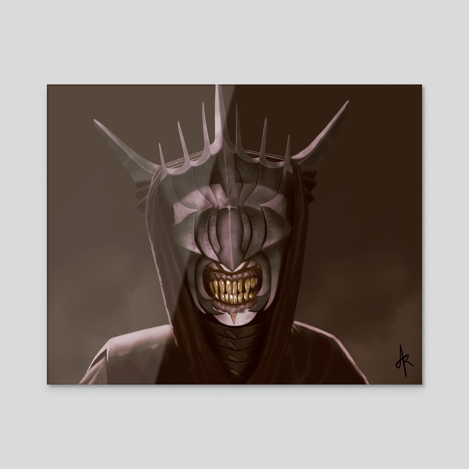 Mouth of Sauron, an art acrylic