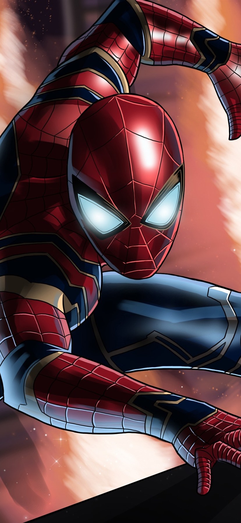 IPhone Wallpaper Spider Man, Dc Comic, Superhero Infinity Iron Spider HD Wallpaper & Background Download