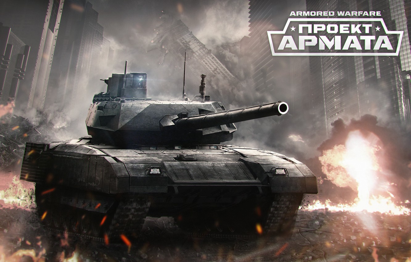 Wallpaper The Explosion, Building, Armata, T 14, Armored Warfare Image For Desktop, Section игры