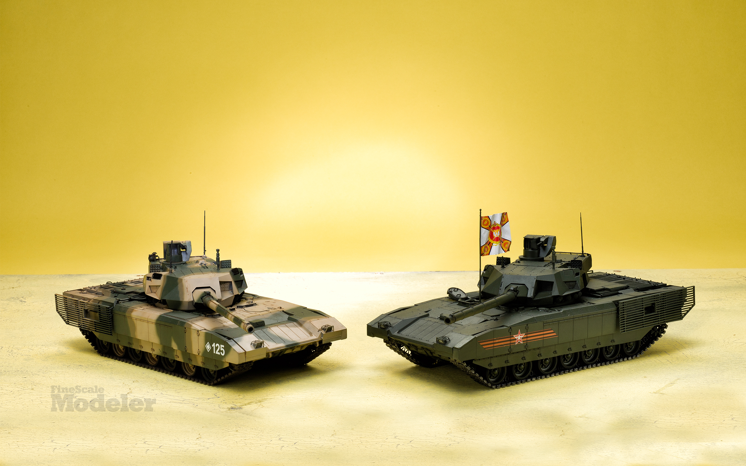 Wallpaper: Two T 14 Armatas. Finescale Modeler Magazine