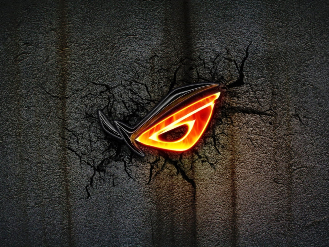 Asus Rog Wallpaper, Dark, Logo, Black, Cracks • Wallpaper For You