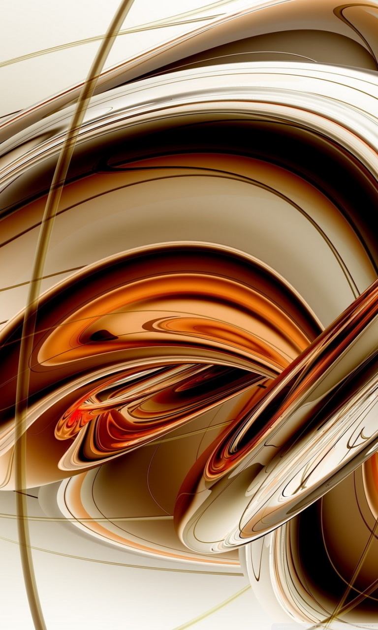 Metallic liquid abstract 4K ultra HD wallpaper