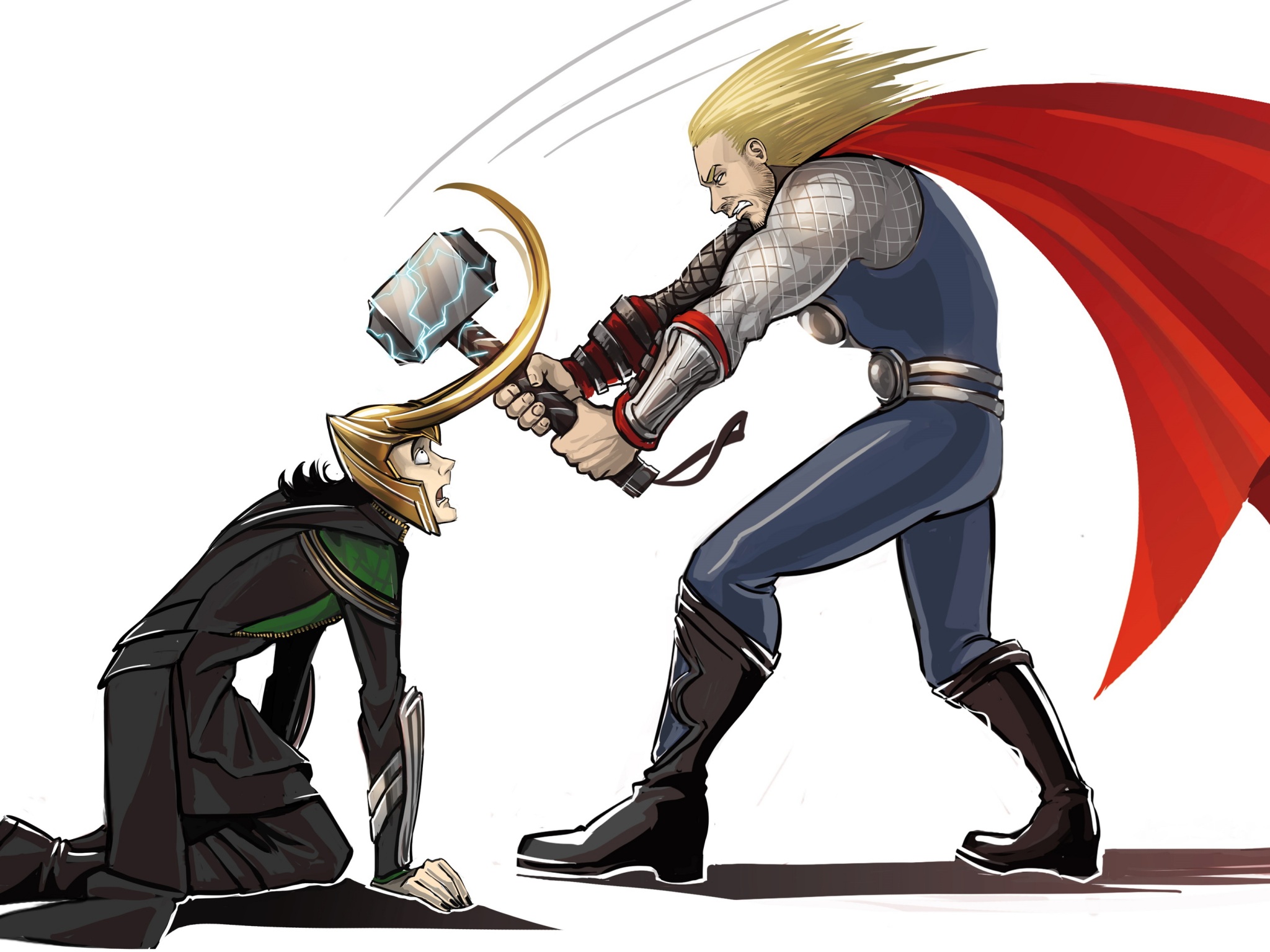 Wallpaper 4k Thor Vs Loki Wallpaper