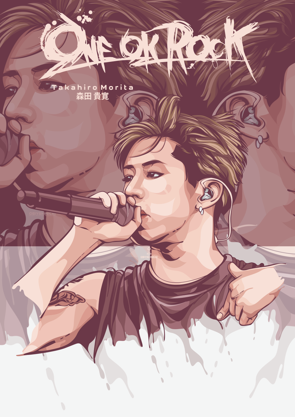 ONE OK ROCK Vector and Anime Style (Takahiro Morita)