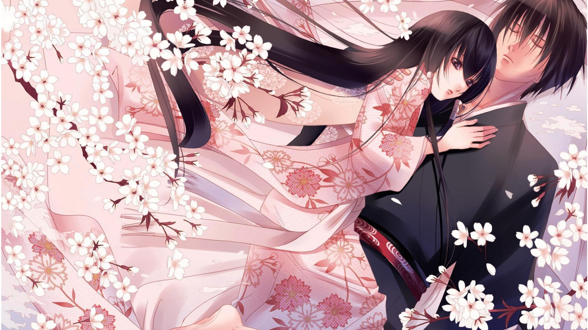 Free download Anime Couple Pink Flower 1920 x 1200 Download Close [1920x1200] for your Desktop, Mobile & Tablet. Explore Pink Anime Wallpaper. Cool Pink Wallpaper, Pink Flowers Desktop Wallpaper, Cool Anime Wallpaper HD
