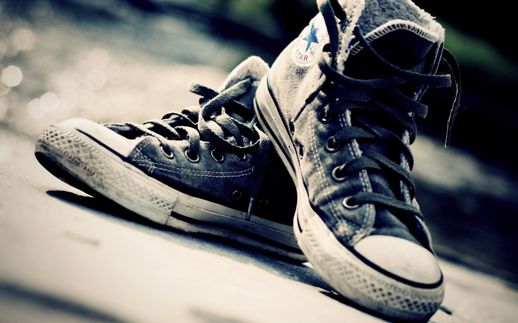 Made For Dancing Wallpaper, Pair Of Black And White Converse All Star Mid Rise Sneakers • Wallpaper For You