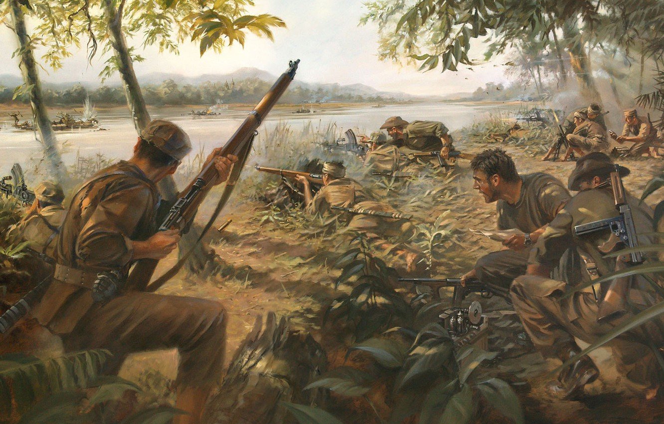Wallpaper ambush, Special ops, Hunting in the Jungle, Guerrilla war image for desktop, section оружие