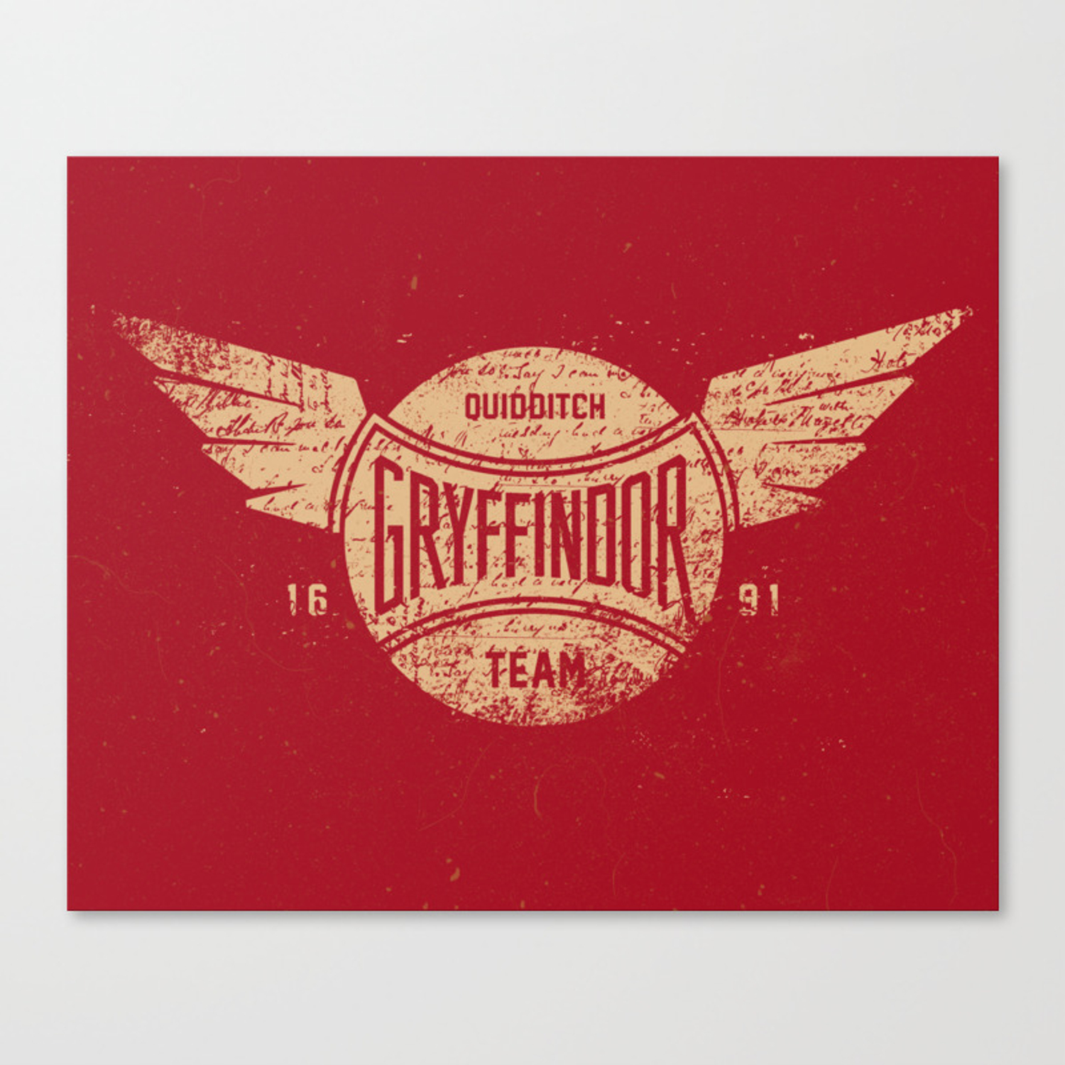 Vintage Gryffindor Quidditch Team Canvas Print