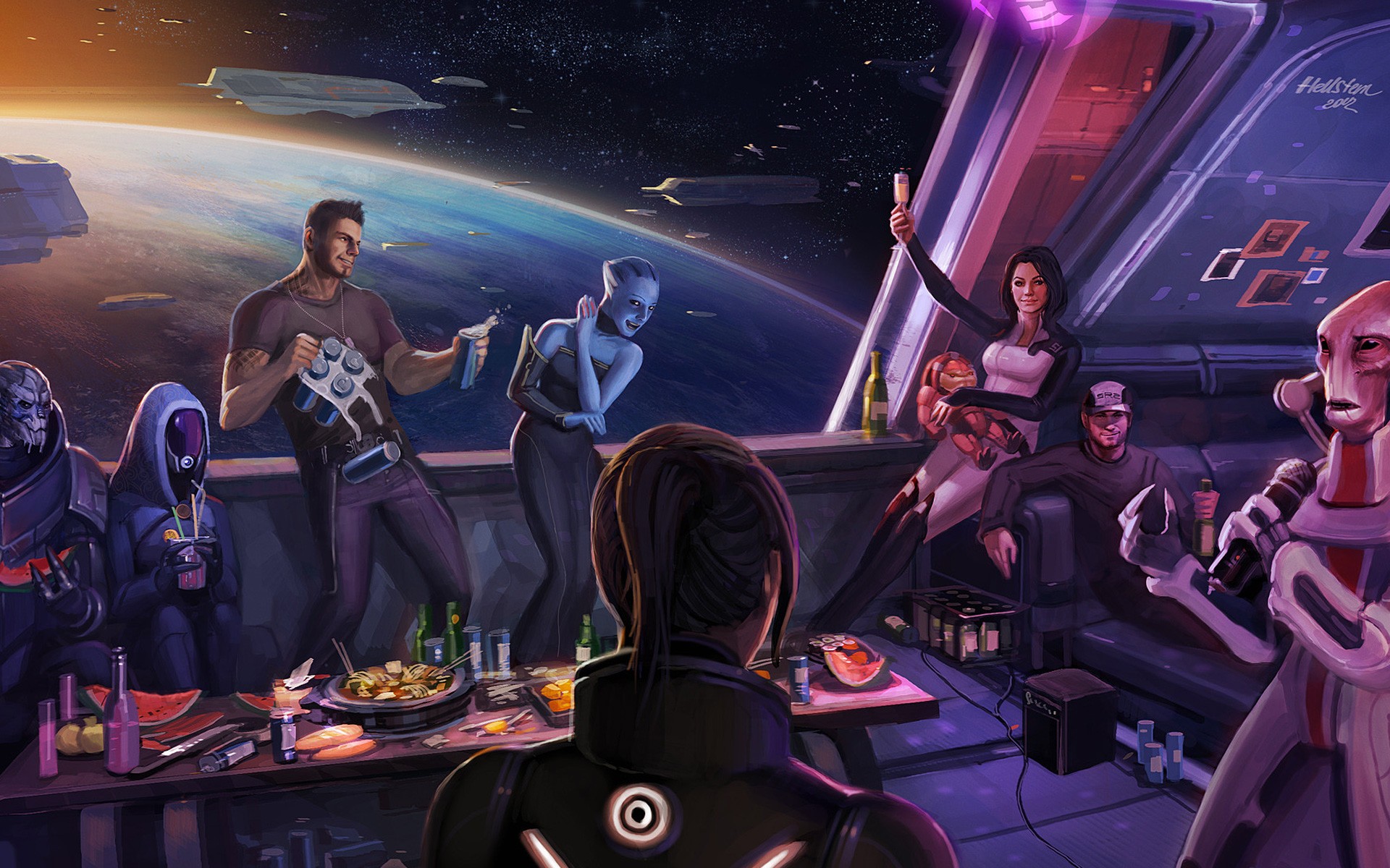 happy, Mass, Effect, Mass, Effect, 3, Femshep, Commander, Shepard Wallpaper HD / Desktop and Mobile Background