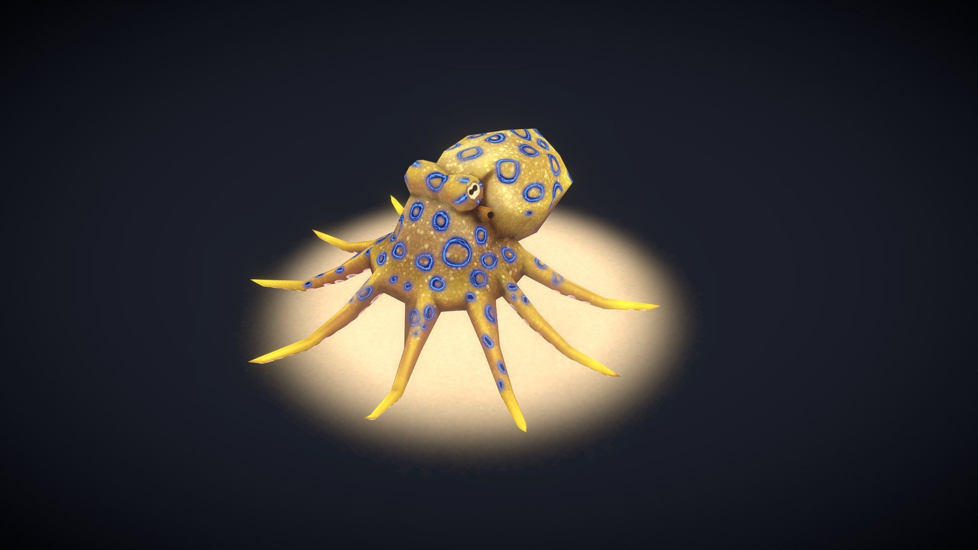 Blue Ringed Octopus Day 1 Free 3D model by lesliestowe [ac85bec]